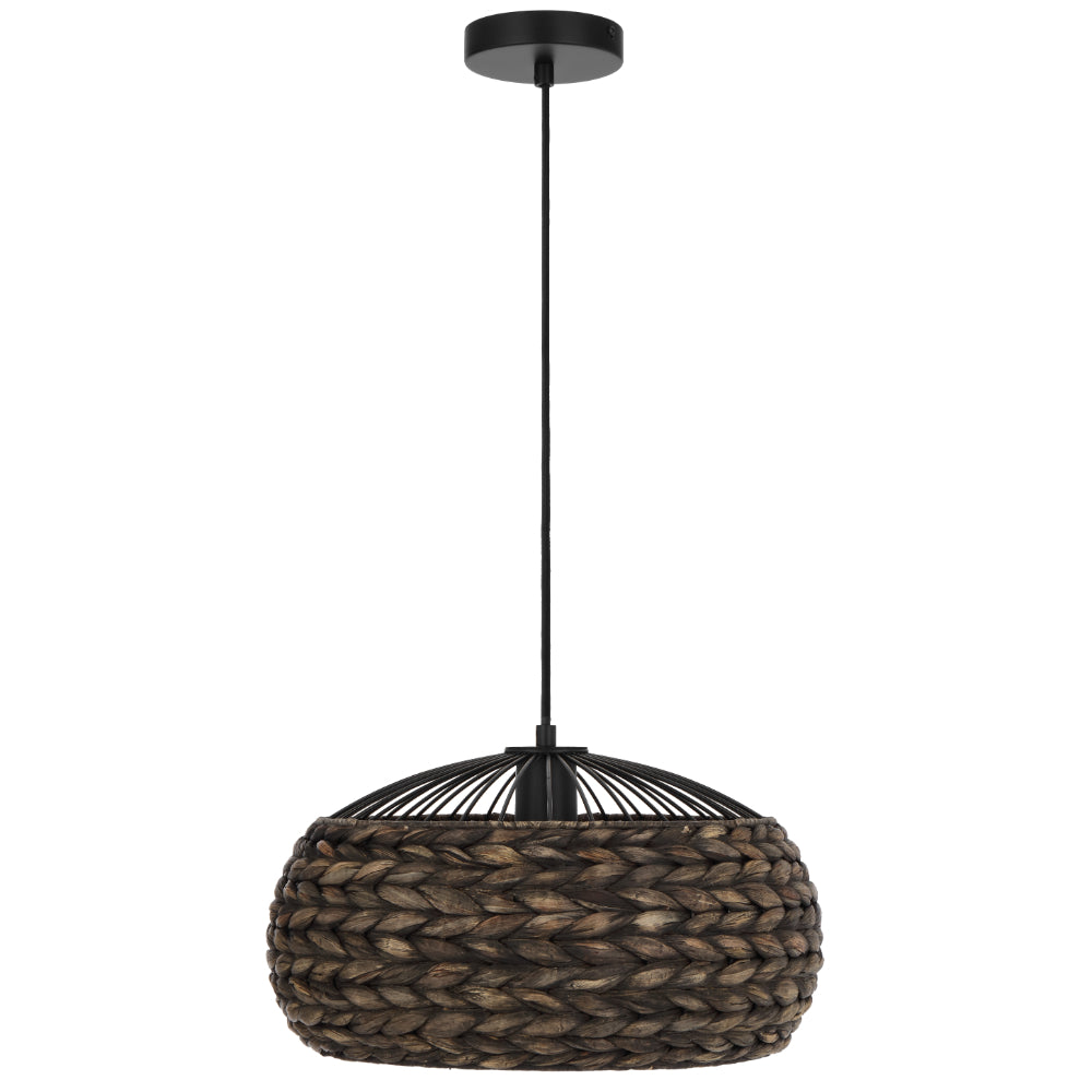 Antera 40 Weave Pendant Necklace in Black - Stylish Boho Jewelry for Women, Perfect for Layering & Everyday Wear