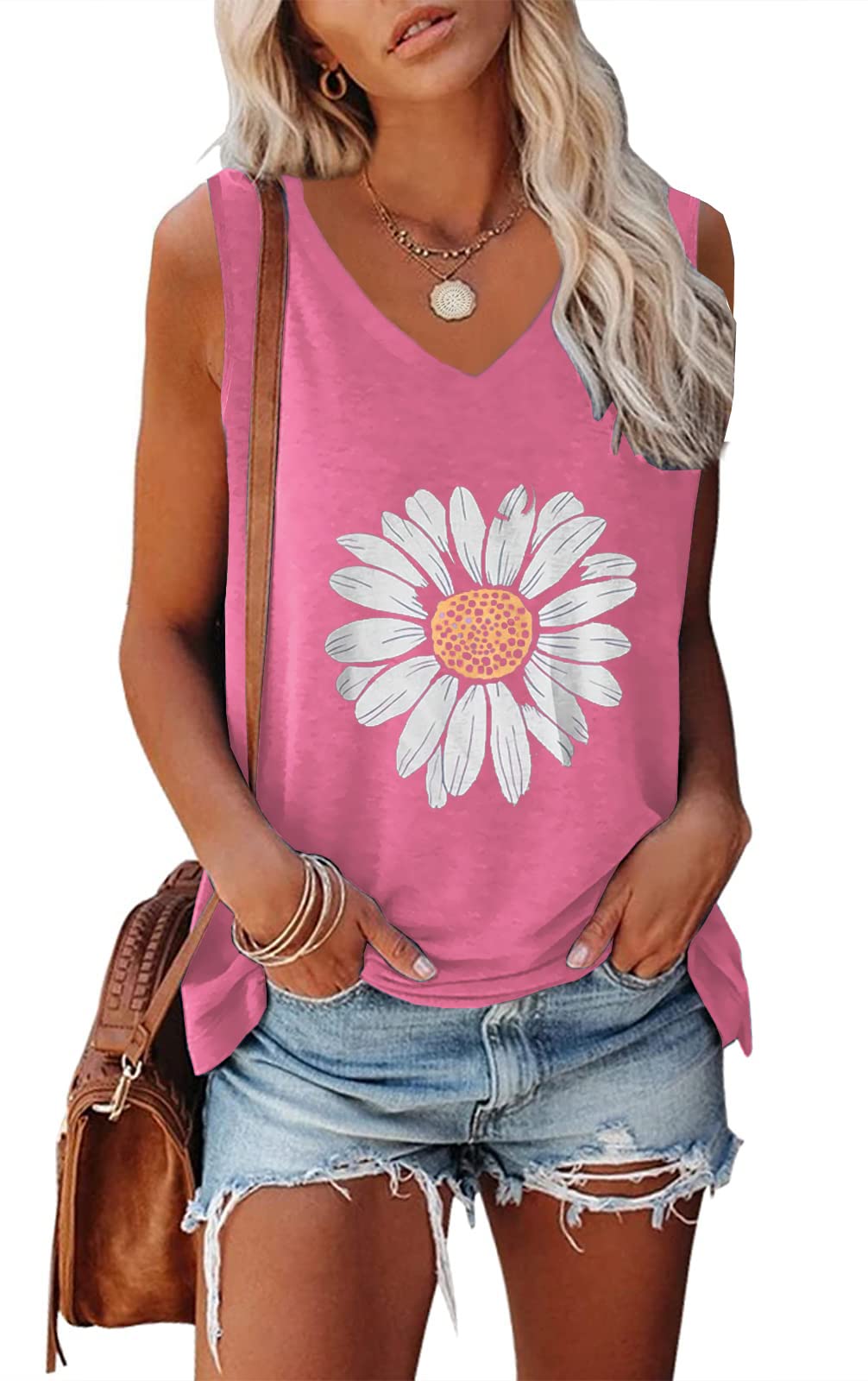 Women's Sleeveless Yoga Tank Tops - Breathable Loose Fit Athletic Shirts for Running, Workout & Summer Activities | Gym, Pilates & Casual Wear