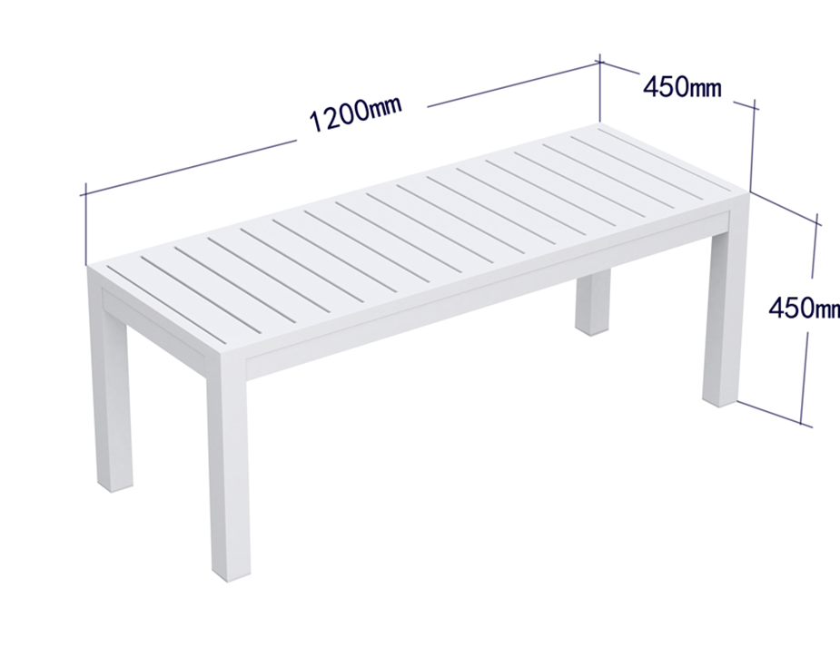 Halki Outdoor Bench - Weather-Resistant Patio Furniture for Garden, Backyard, and Porch - Perfect for Relaxing and Entertaining Outdoors
