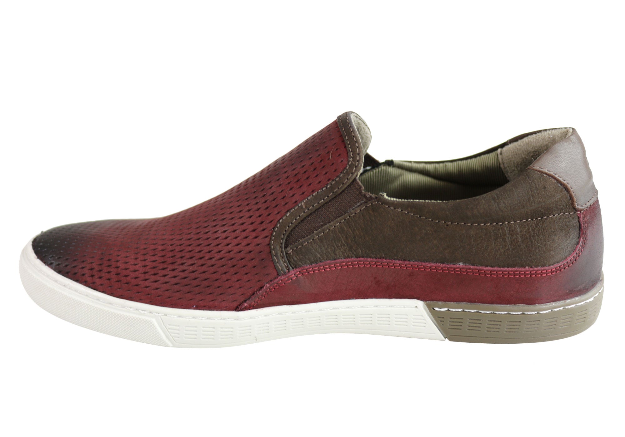 Ferricelli Kelvin Men's Leather Slip-On Casual Loafers - Handmade in Brazil - Perfect for Business Casual, Office & Weekend Wear