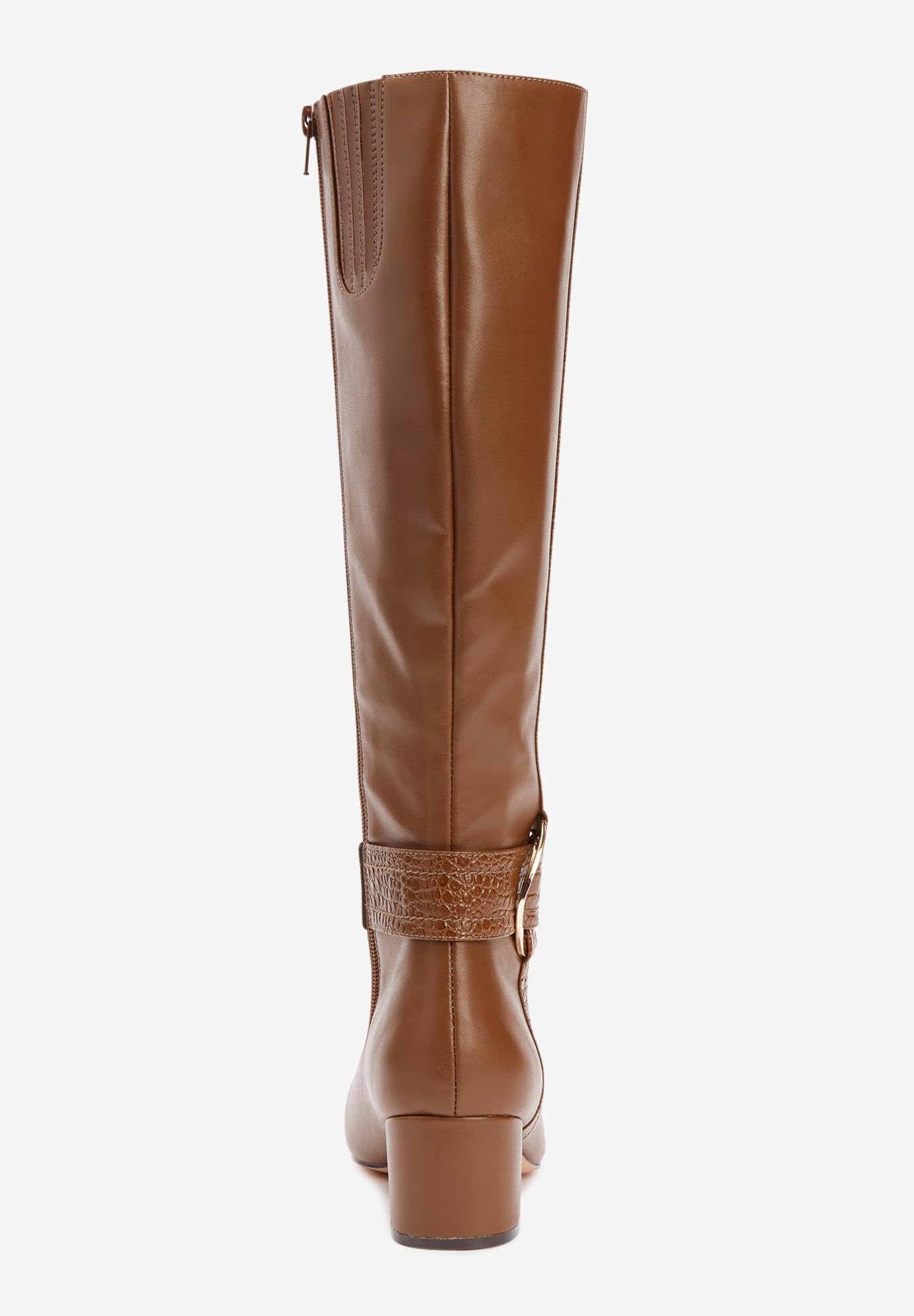 Comfortview Women's Wide Width The Vale Wide Calf Boots - Stretchable Comfort for Wide Calves | Perfect for Work, Office & Winter Outfits