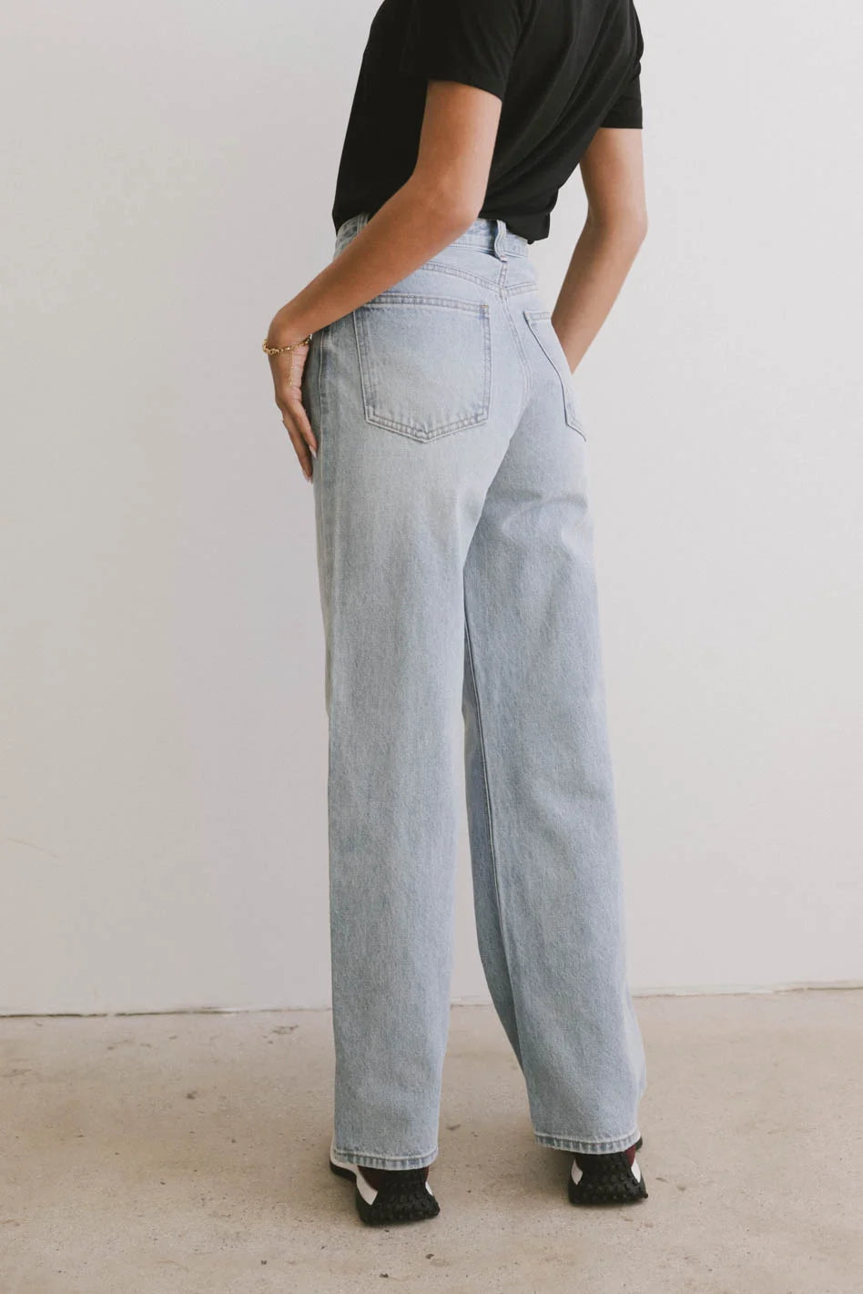 Emiliano Women's Wide Leg Jeans - Light Wash Denim Pants for Casual Wear & Everyday Outfits - FINAL SALE