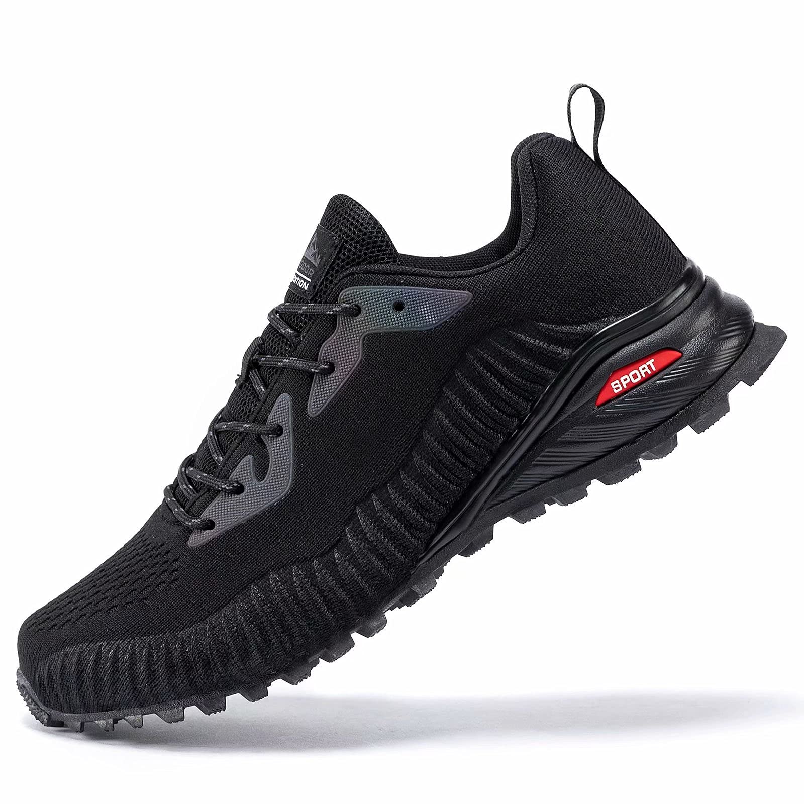 **Kricely Men's Trail Running Shoes - Lightweight Hiking Sneakers for Outdoor Walking, Tennis & Cross Training - Breathable Workout Footwear for Casual Wear & Gym Activities**