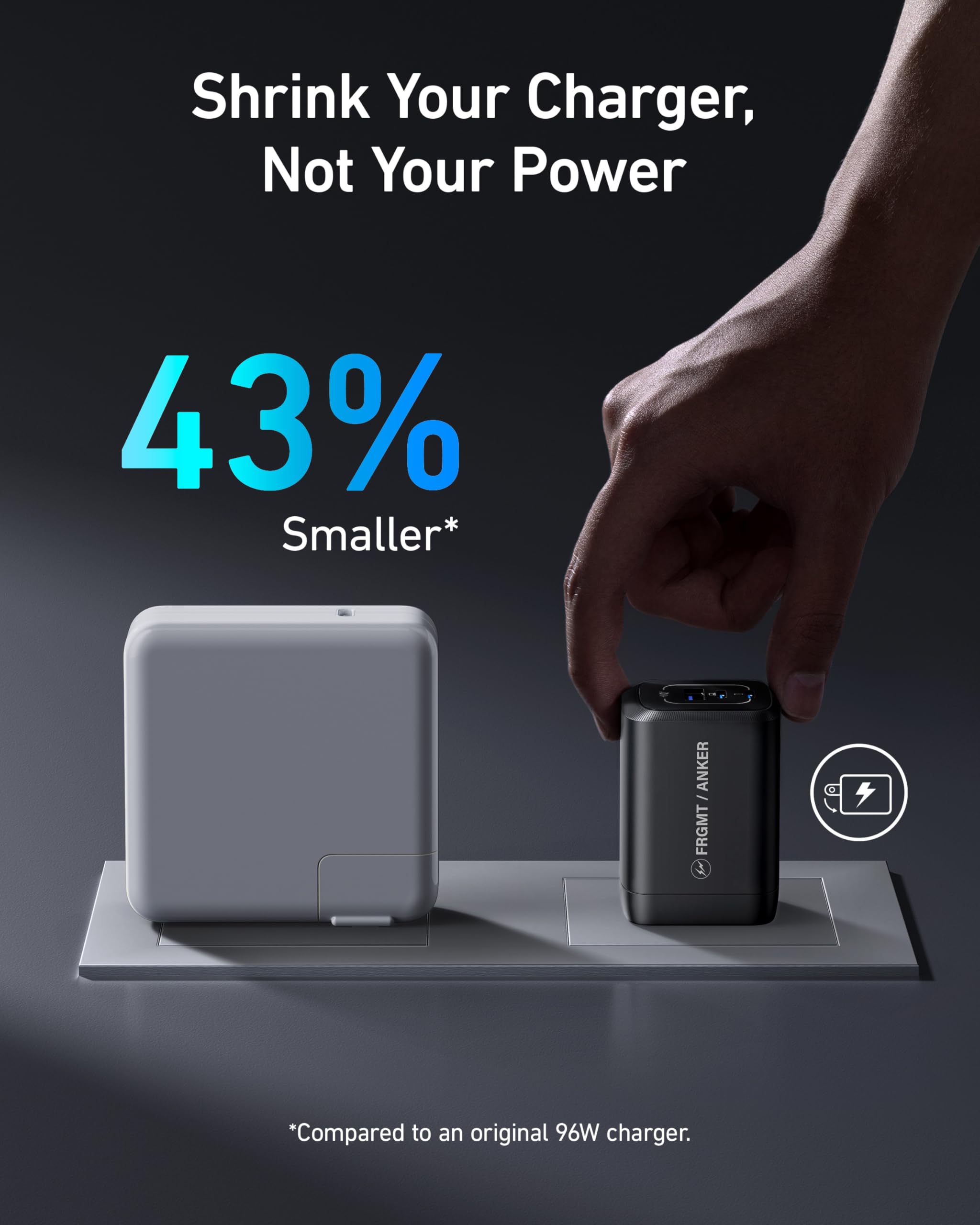 Anker Prime 100W GaN Fast Charger with PPS - 3-Port Compact USB C Wall Charger for MacBook Pro/Air, iPad Pro, iPhone 16/Pro, Galaxy S23/S22, Pixelbook - Includes USB-C Cable - Perfect for Travel, Office & Home Charging