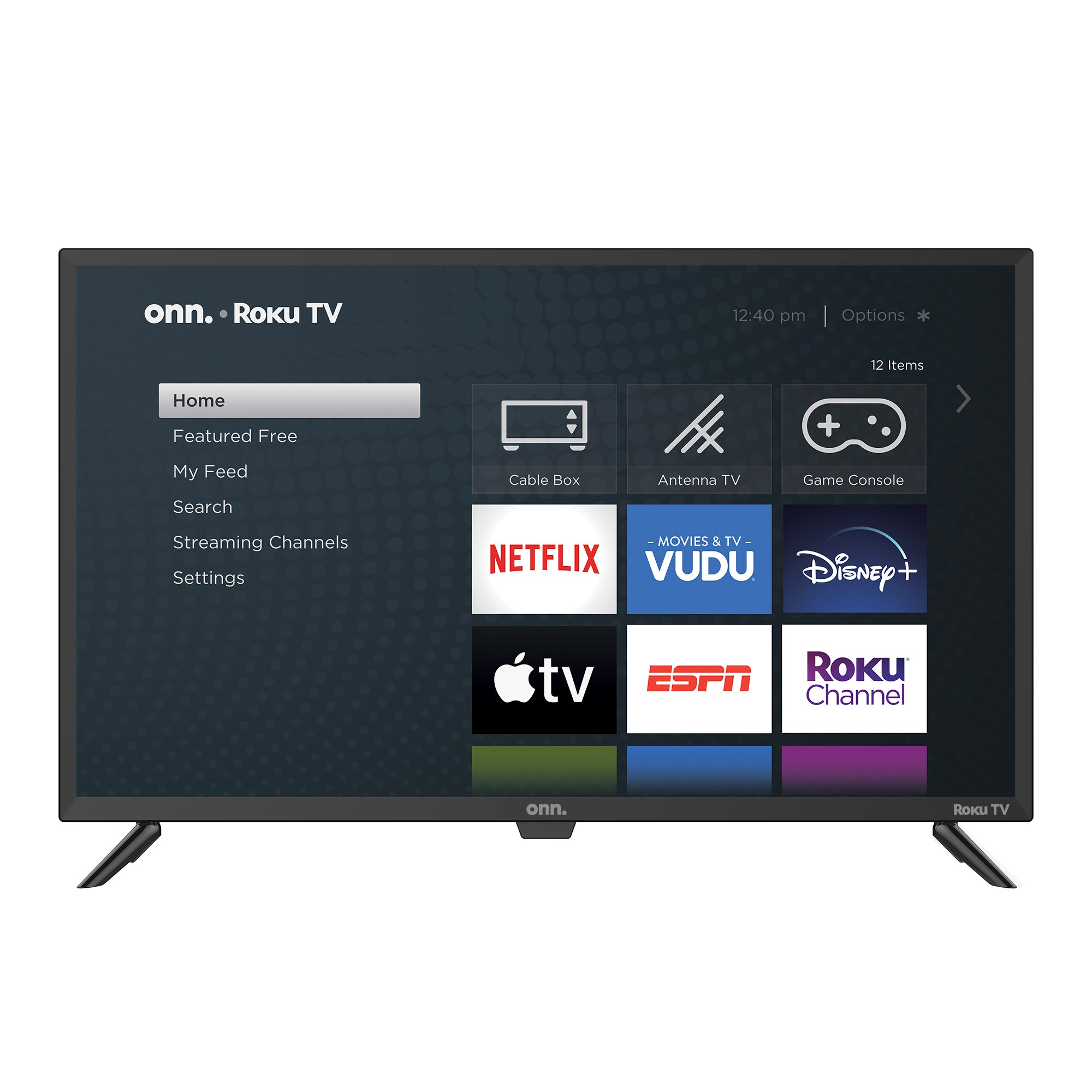 onn. 43 Inch Class 4K UHD Smart LED TV with Roku & HDR (2160P, Model 100012584) - Perfect for Living Room, Bedroom, and Home Entertainment