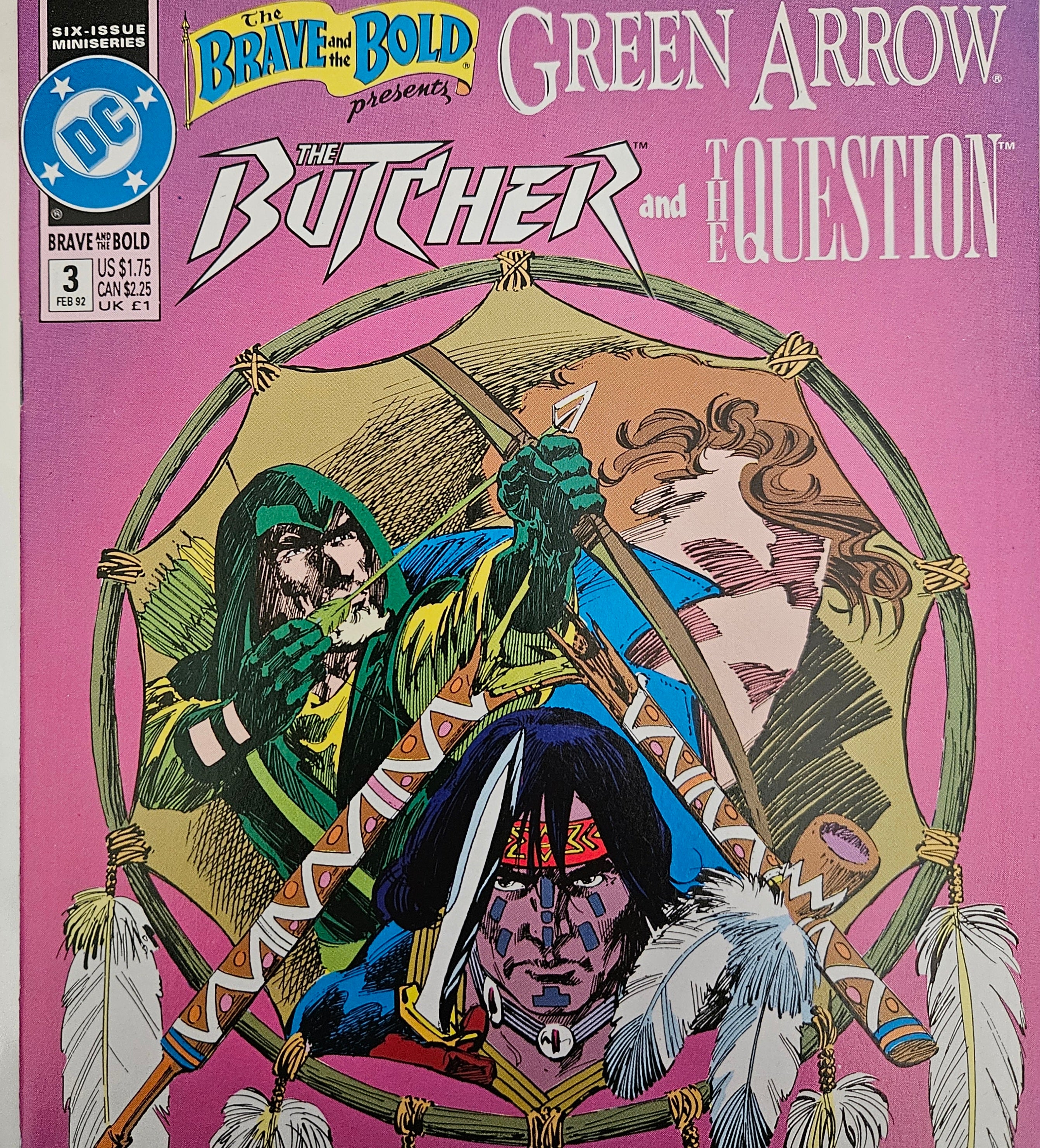 Green Arrow, The Butcher and The Question #3 of 6: The Burning Sky - Marvel Comics 1992 Mini Series | Superhero Action Adventure | Perfect for Comic Collectors & DC Fans