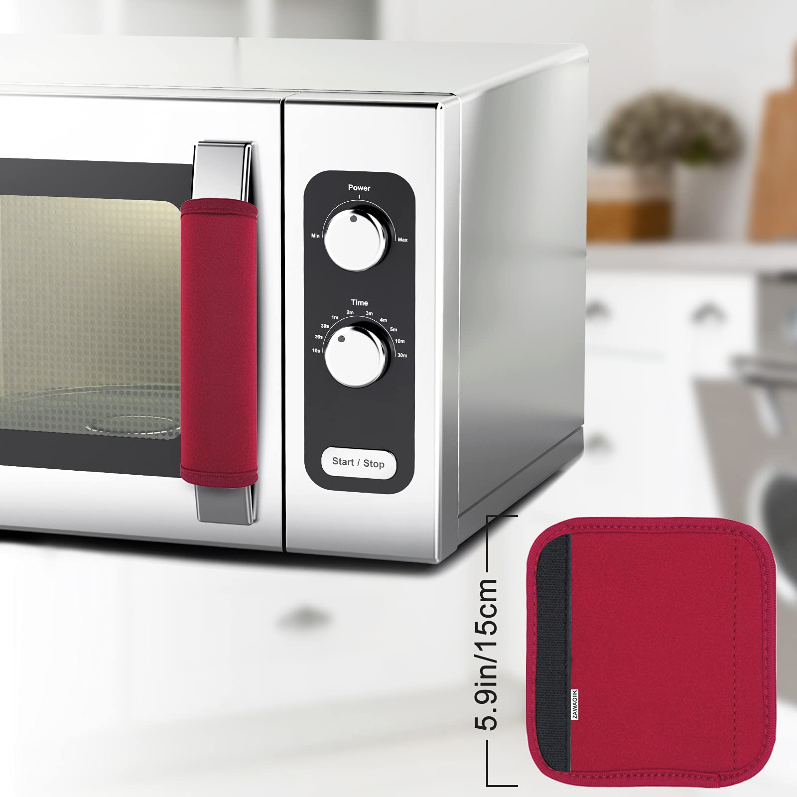 7-Piece Refrigerator Door Handle Covers Set - Kitchen Appliance Handle Protectors for Fridge, Microwave & Dishwasher - Fingerprint & Stain Resistant - Keep Your Appliances Clean & Hygienic (Perfect for Modern Kitchens & Home Organization)
