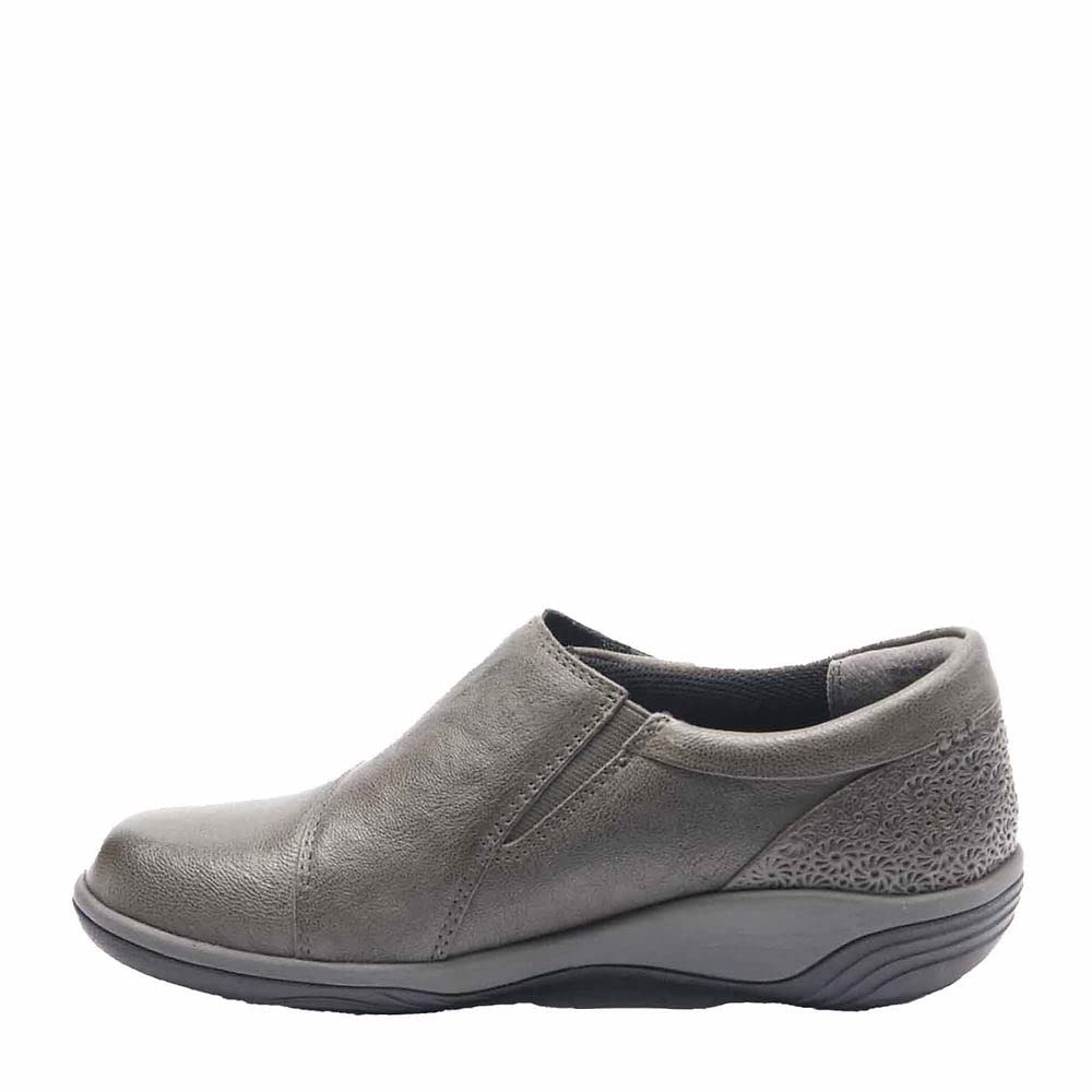 Comfortable Women's Flats Shoes - Dark Grey Size 9.5 | Slip-On Casual Loafers for Work, Office & Everyday Wear