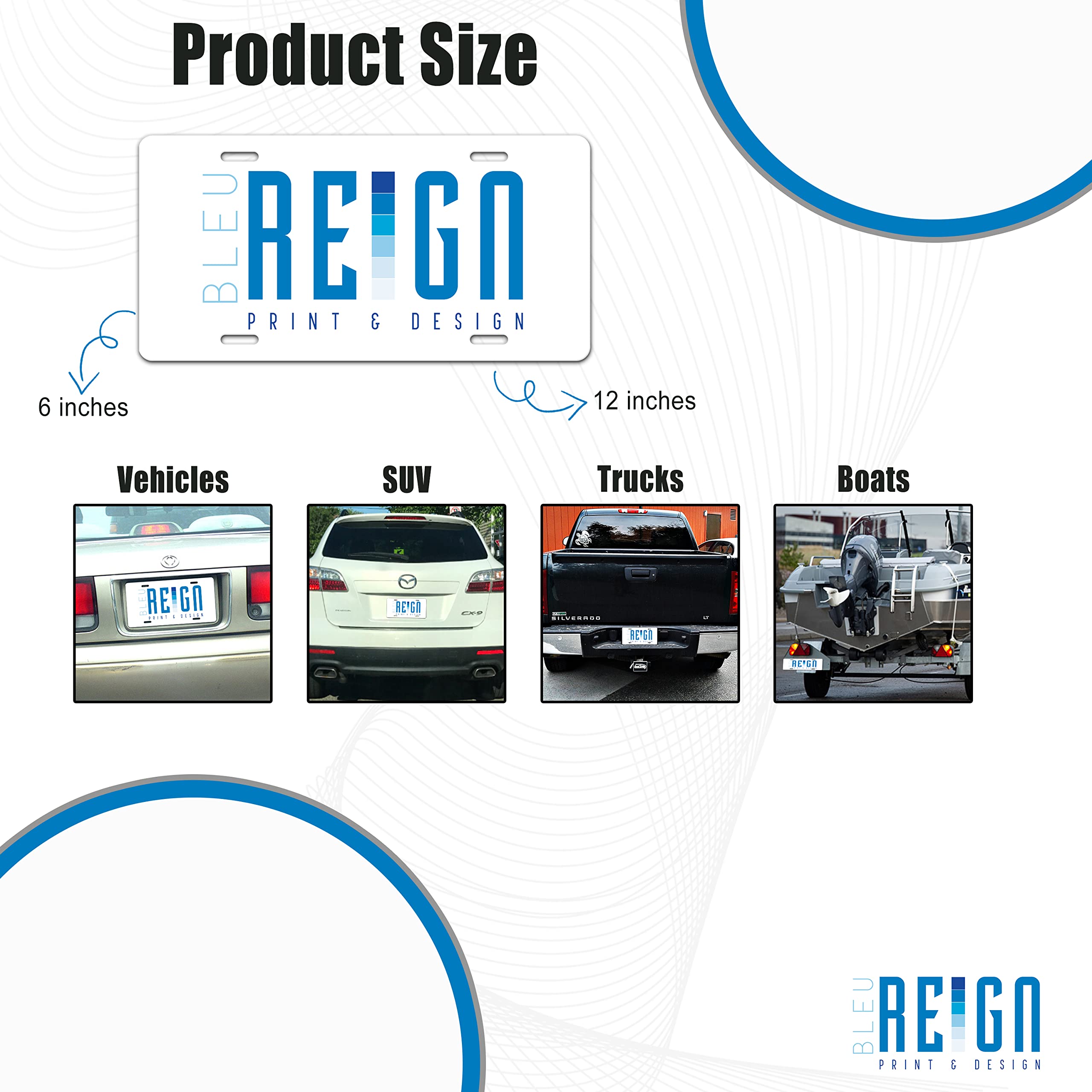 Bleu Reign USA & Sweden Flag License Plate Keychain for Car, Motorcycle, Keys - 4 Size Options - Perfect for Travel Enthusiasts & Bilingual Families