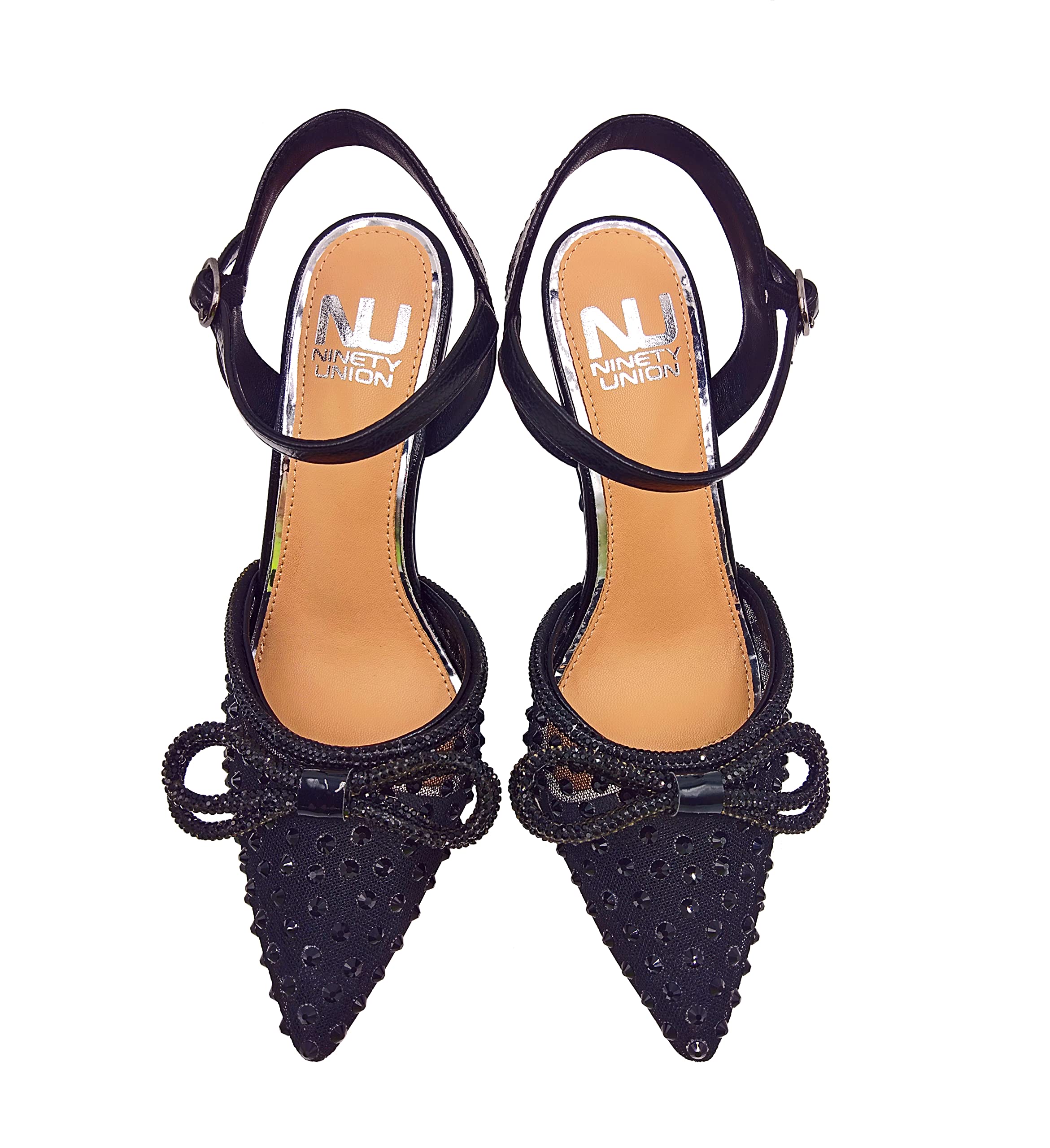 Ninety Union Gloria Pointed Toe Dressy Mesh Pump - Women's Elegant High Heel Shoes for Office, Party & Special Occasions