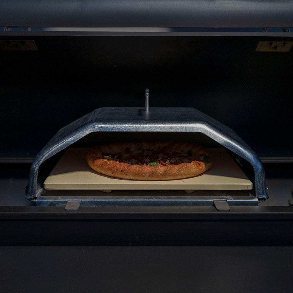 Green Mountain Grills Pizza Oven Attachment for Peak & Ledge Grills - Outdoor Wood Pellet Grill Accessory for Perfect Homemade Pizza, Baking & Cooking