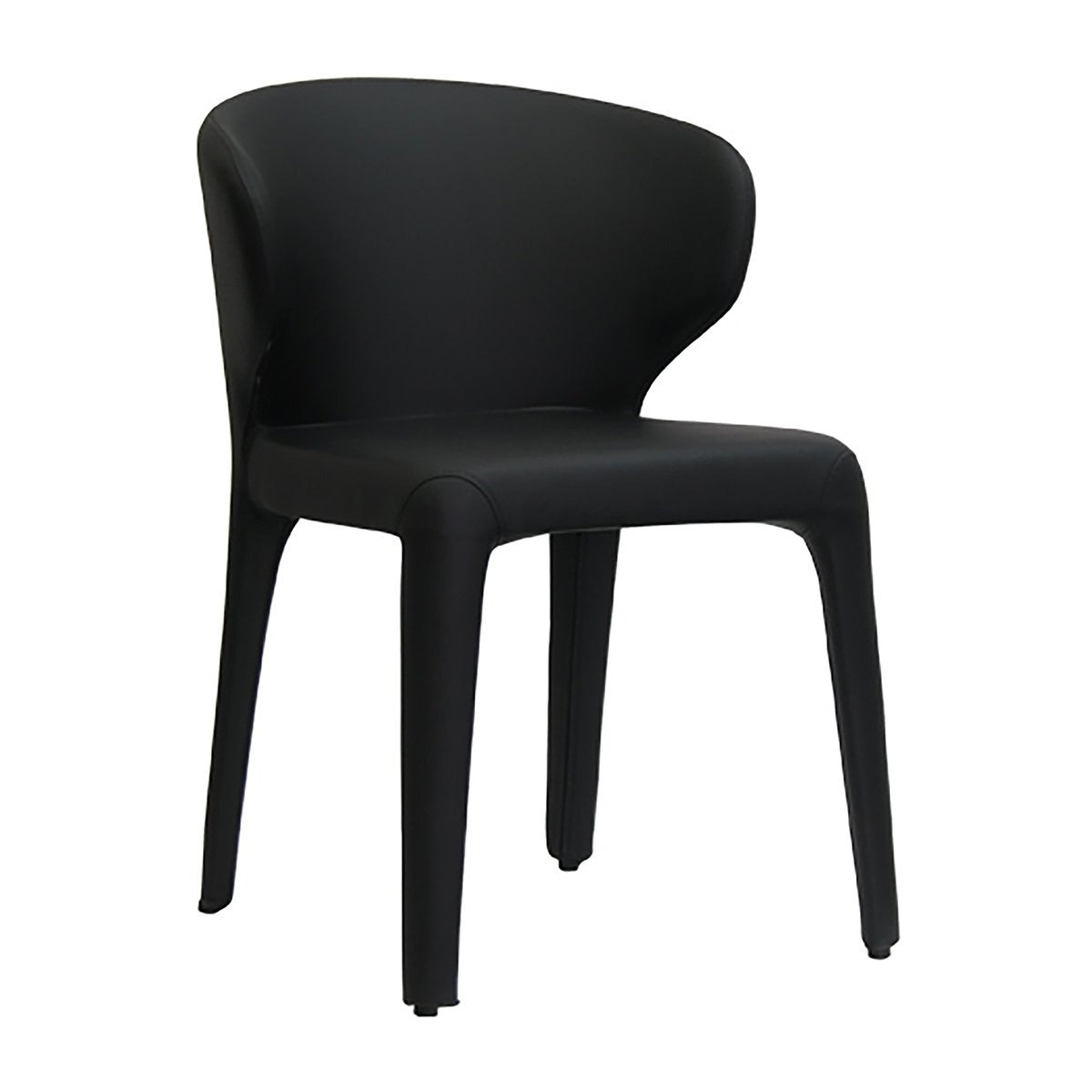 Bailey Faux Leather Dining Chair - Modern PU Leather Upholstered Side Chair for Kitchen, Dining Room, Office & Home Decor
