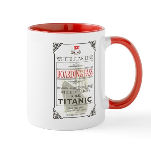 White/Red Inside - Titanic Mugs
