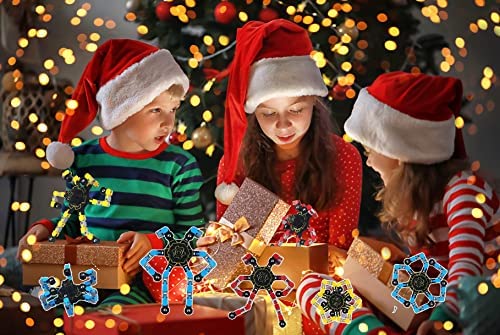 3Pcs Fidget Spinners - DIY Robot Fingertip Toys, Stress Relief Decompression Toys for Kids & Adults, Creative Deformable Mechanical Gyro & Chain Spinner - Perfect for Office, Classroom and Anxiety Relief