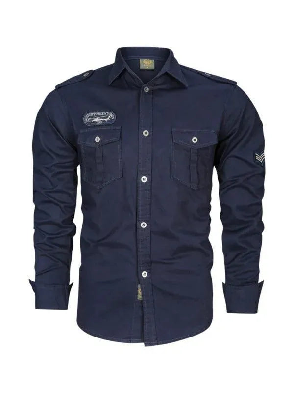 Ranger Double Pocket Men's Shirt - Comfortable Casual Button-Up Shirt for Outdoor Work & Everyday Wear