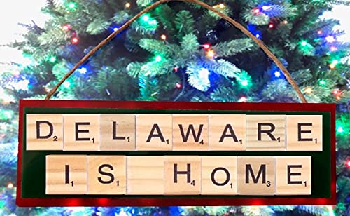 Delaware Is Home Christmas Ornament - Personalized State-Themed Holiday Decor for Tree & Gift Giving | Perfect for Home Decor, Christmas Tree, and Holiday Party Decorations