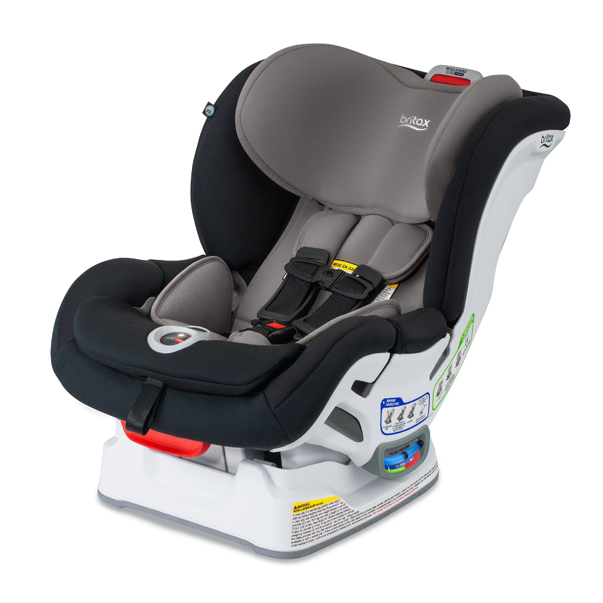 Britax Boulevard ClickTight Convertible Car Seat - SafeWash Fabric | Rear & Forward Facing | Easy Installation | For Babies & Toddlers | Perfect for Family Travel & Daily Commutes