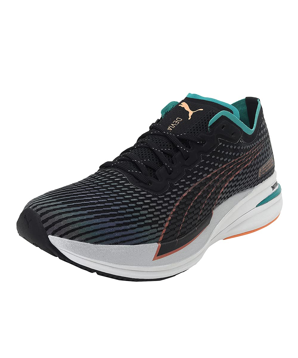 Puma Deviate Nitro WTR Men's Waterproof Running Shoes - Black | Lightweight Cushioned Trail Sneakers for Jogging & Outdoor Training