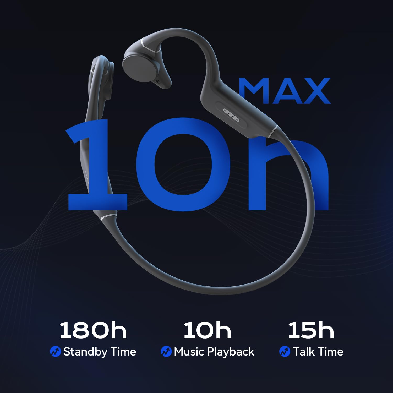 NANK Runner Diver2 IP68 Waterproof Bone Conduction Headphones with Built-in 32GB MP3 Player, Bluetooth 5.3 Open-Ear Wireless Headset with CVC6.0 Mic - Perfect for Swimming, Running, Cycling & Gym Workouts