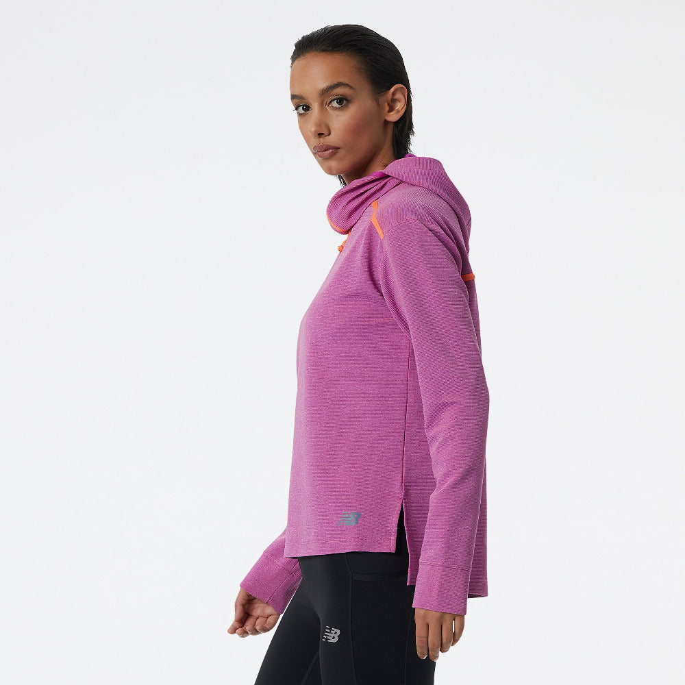 New Balance Women's Q Speed Shift Hoodie - Lightweight Running Jacket for Women, Breathable & Moisture-Wicking - Perfect for Jogging, Gym Workouts & Outdoor Activities