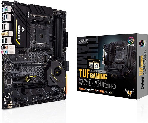 ASUS TUF GAMING X570 PRO (Wi-Fi) AMD AM4 ATX Motherboard for PC Gaming & Streaming - Supports Ryzen 5000/3000 Series CPUs, PCIe 4.0, Dual M.2, USB 3.2 Gen2