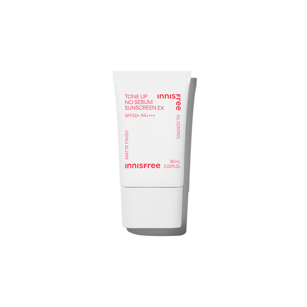 Innisfree Tone Up No Sebum Sunscreen EX SPF50+ PA++++ - Oil-Free, Matte Finish, Brightening Sun Protection for Daily Use & Outdoor Activities