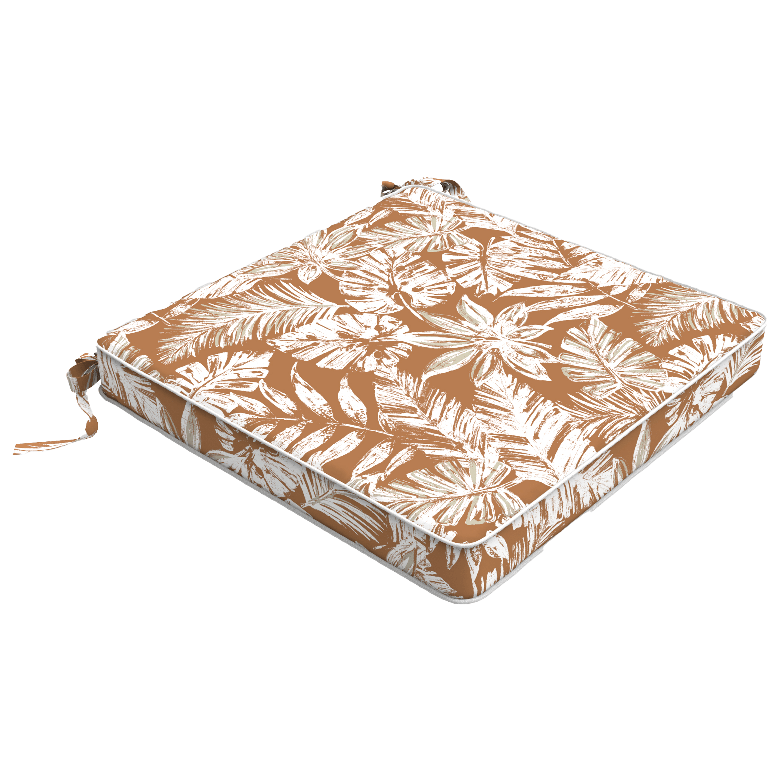 Premium Tahiti Clay Escape Square Outdoor Chair Cushion - 43x43x4cm Water-Resistant Patio Seat Pad for Garden, Poolside & Deck Comfort