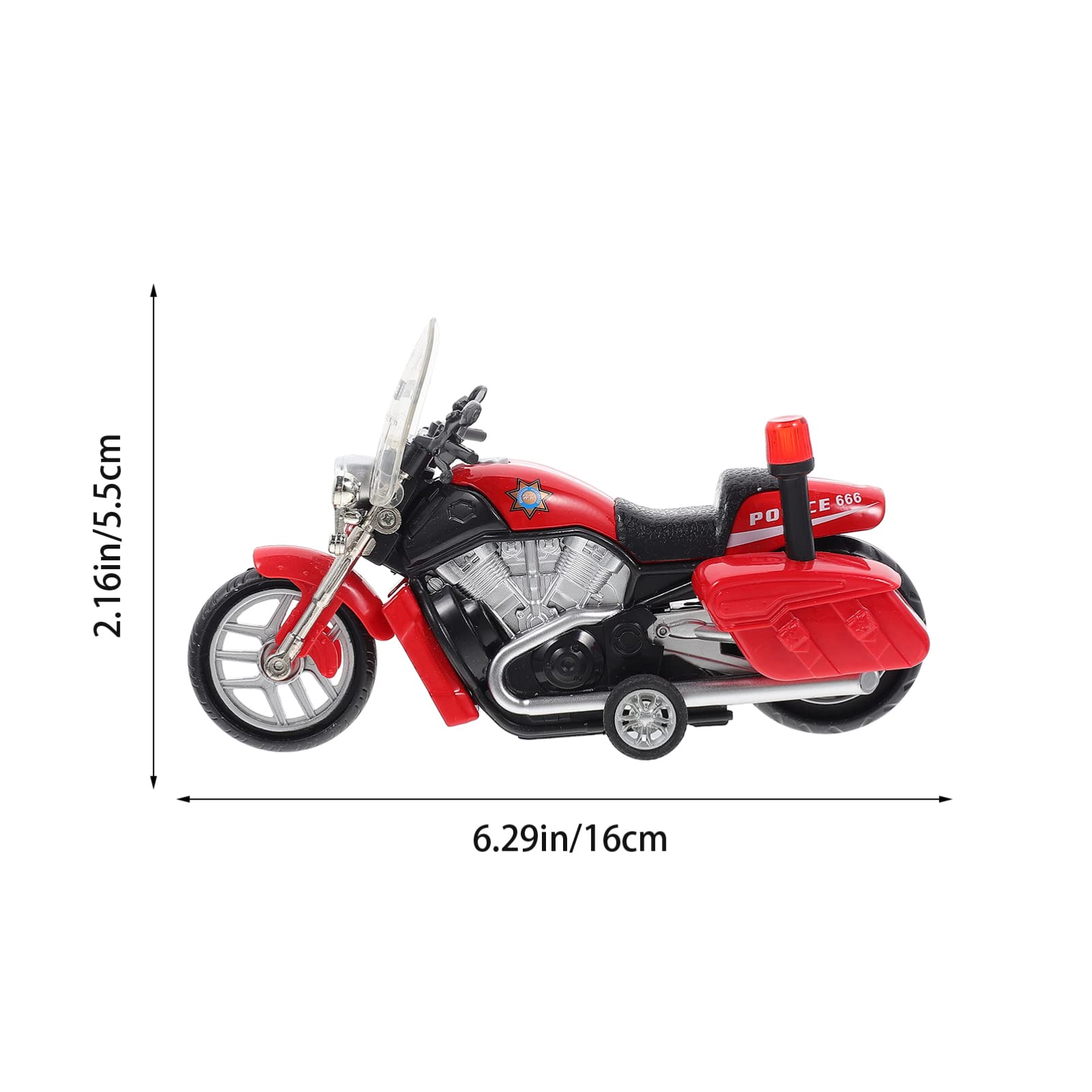 iBasenice Pull-Back Motorcycle Toy - Realistic Police Motorbike Model, Mini Simulation Bike Toy for Kids, Fun Pull-Back Car Toys for Boys & Girls | Perfect for Pretend Play, Birthday Gifts & Collectibles