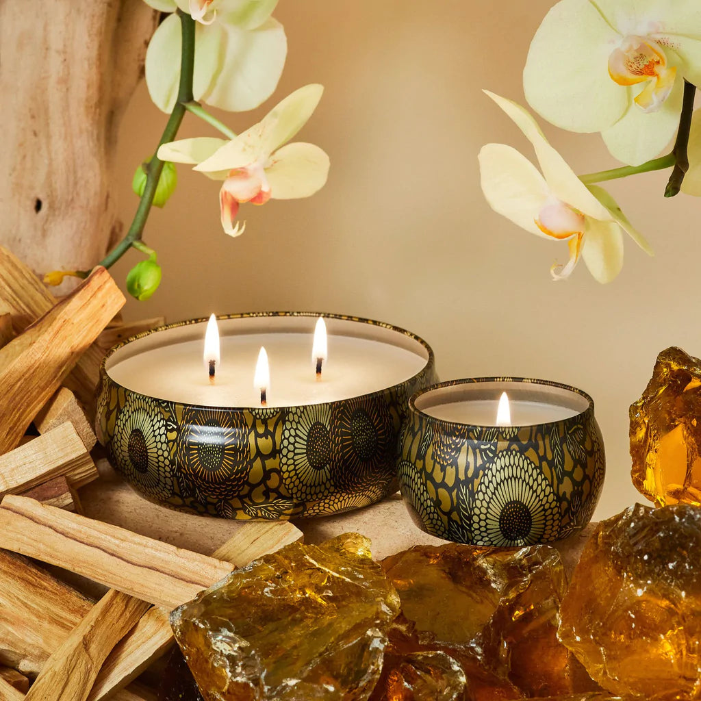 Premium 3-Wick Baltic Amber Scented Candle - Long-Lasting Aromatherapy for Home, Office & Relaxation | Perfect for Gifts, Meditation & Cozy Evenings