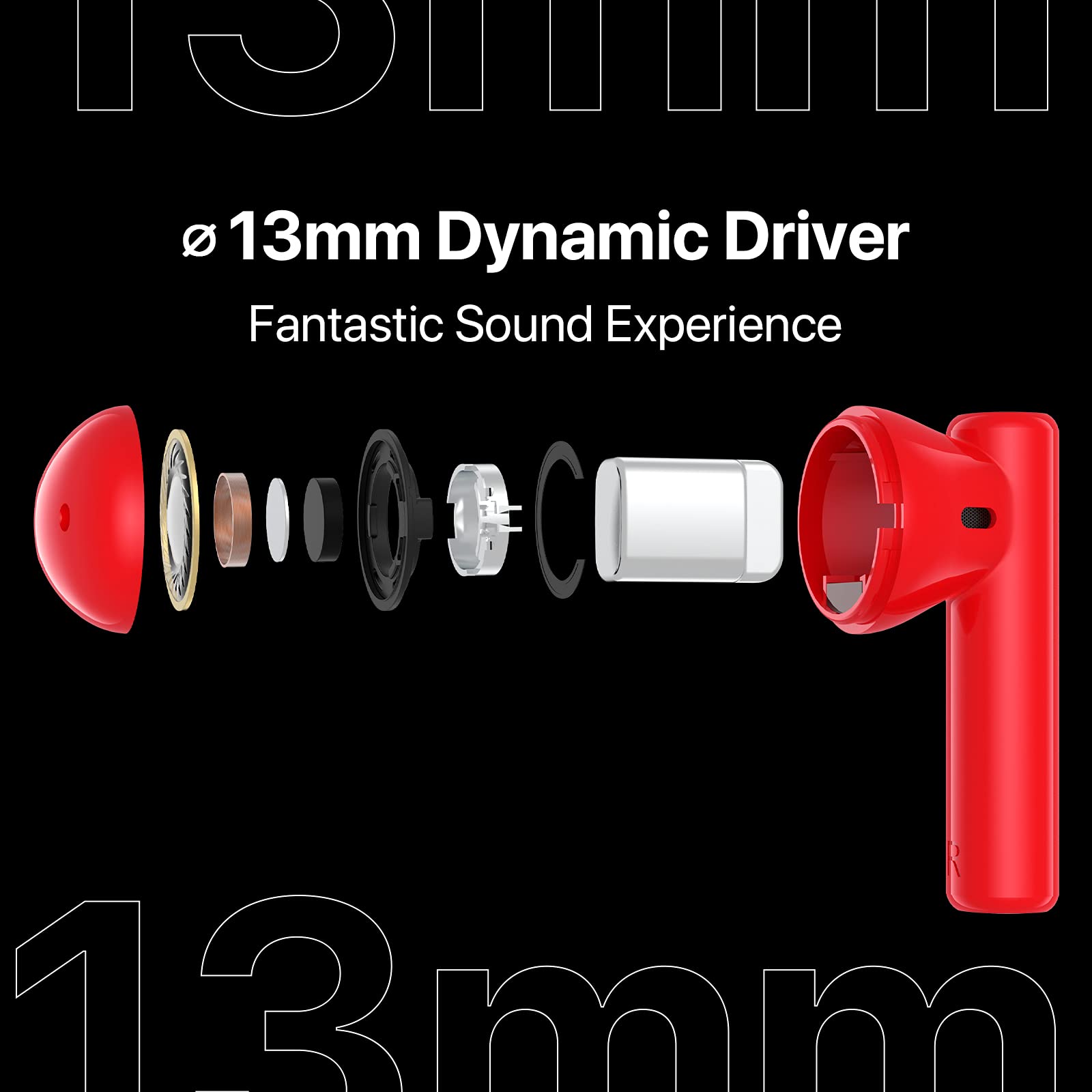 UMIDIGI AirBuds U Wireless Bluetooth 5.1 Earbuds with Mic, Touch Control In-Ear Headphones, 24H Playtime for Workout, Gym & Travel - Perfect for Office, Commuting & Home Use