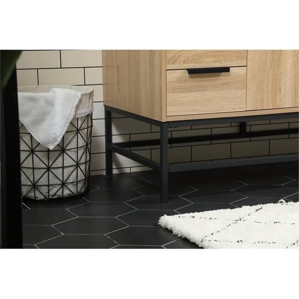 Modern 30-Inch Single Bathroom Vanity with Under Sink Storage Organizer - Elegant Green Decor for Small Bathrooms & Powder Rooms | Space-Saving Bathroom Cabinet Solution