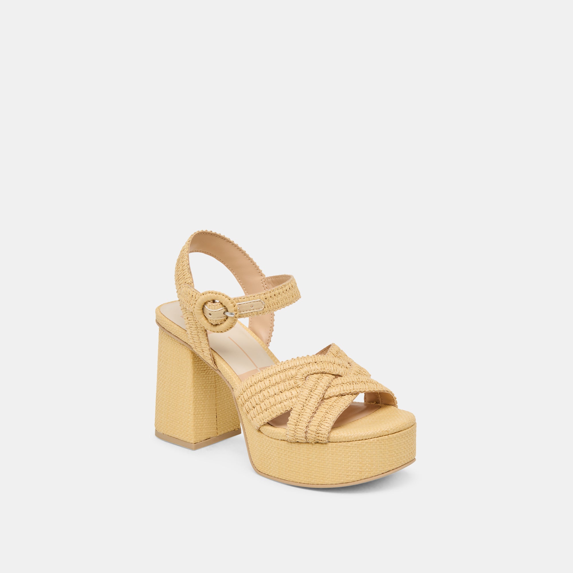 BETY HEELS LT NATURAL WOVEN RAFFIA Women's Sandals - Comfortable Summer Beach Wedges for Outdoor, Vacation, and Party Wear