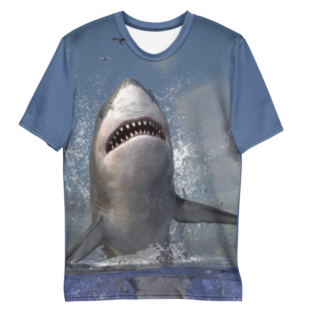3D Printed Shark Graphic Men's T-Shirt - Stylish Casual Tee for Everyday Wear, Street Fashion & Summer Outfits
