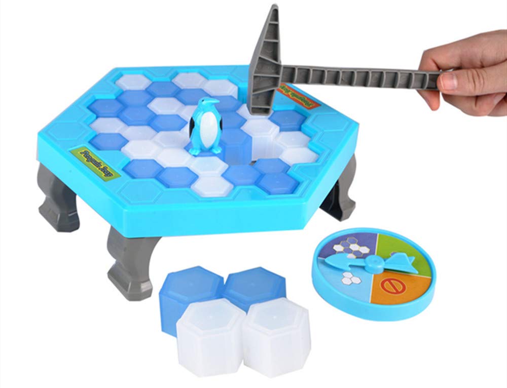 Penguin Ice Block Puzzle Game - Fun Interactive Tabletop Toy for Kids & Adults | Save the Penguin Knock Ice Cubes Challenge | Perfect for Family Game Night & Party Entertainment