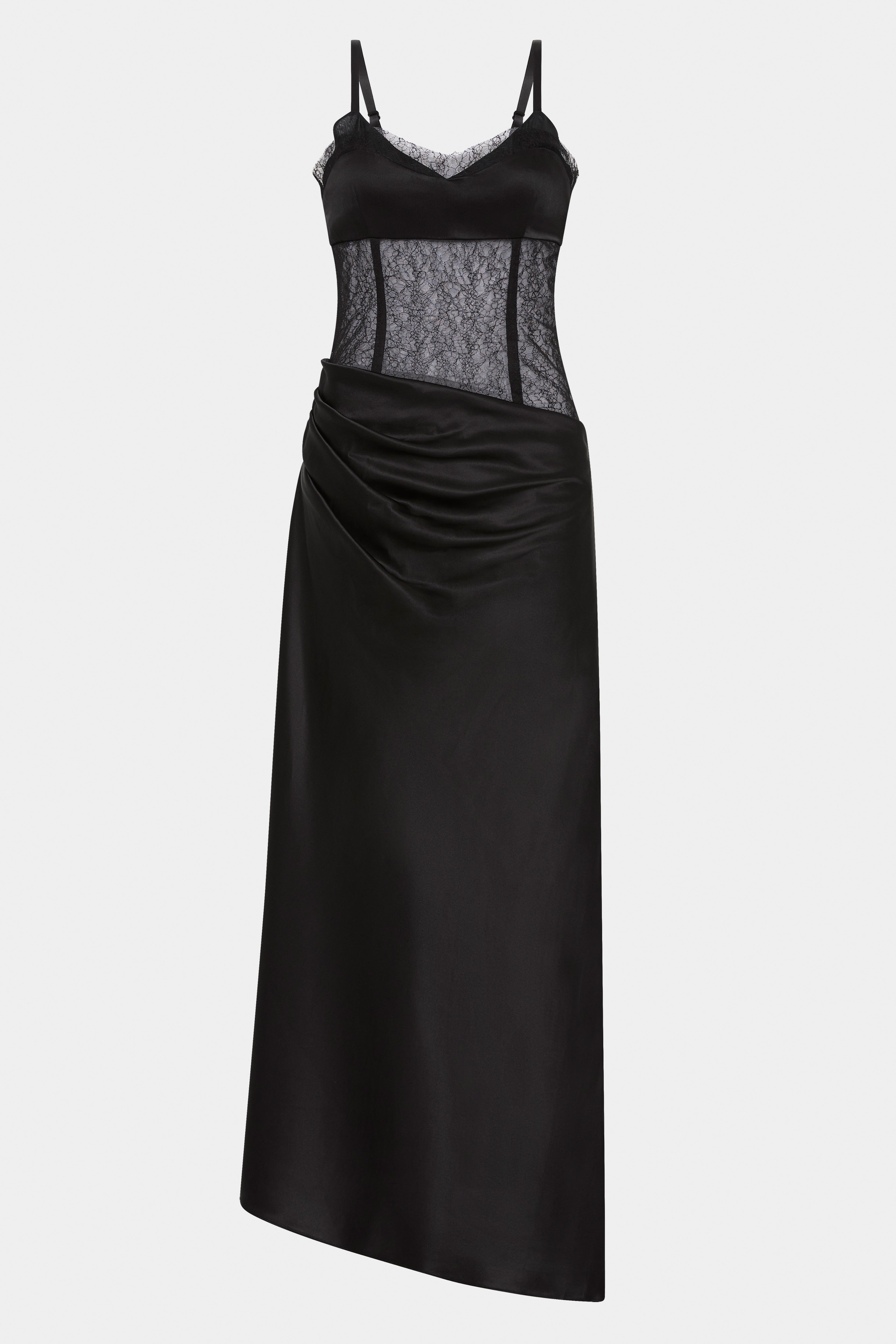 Elegant Dunya Draped Gown for Women - Formal Evening Gowns & Special Occasion Dresses - Perfect for Weddings, Galas, and Red Carpet Events