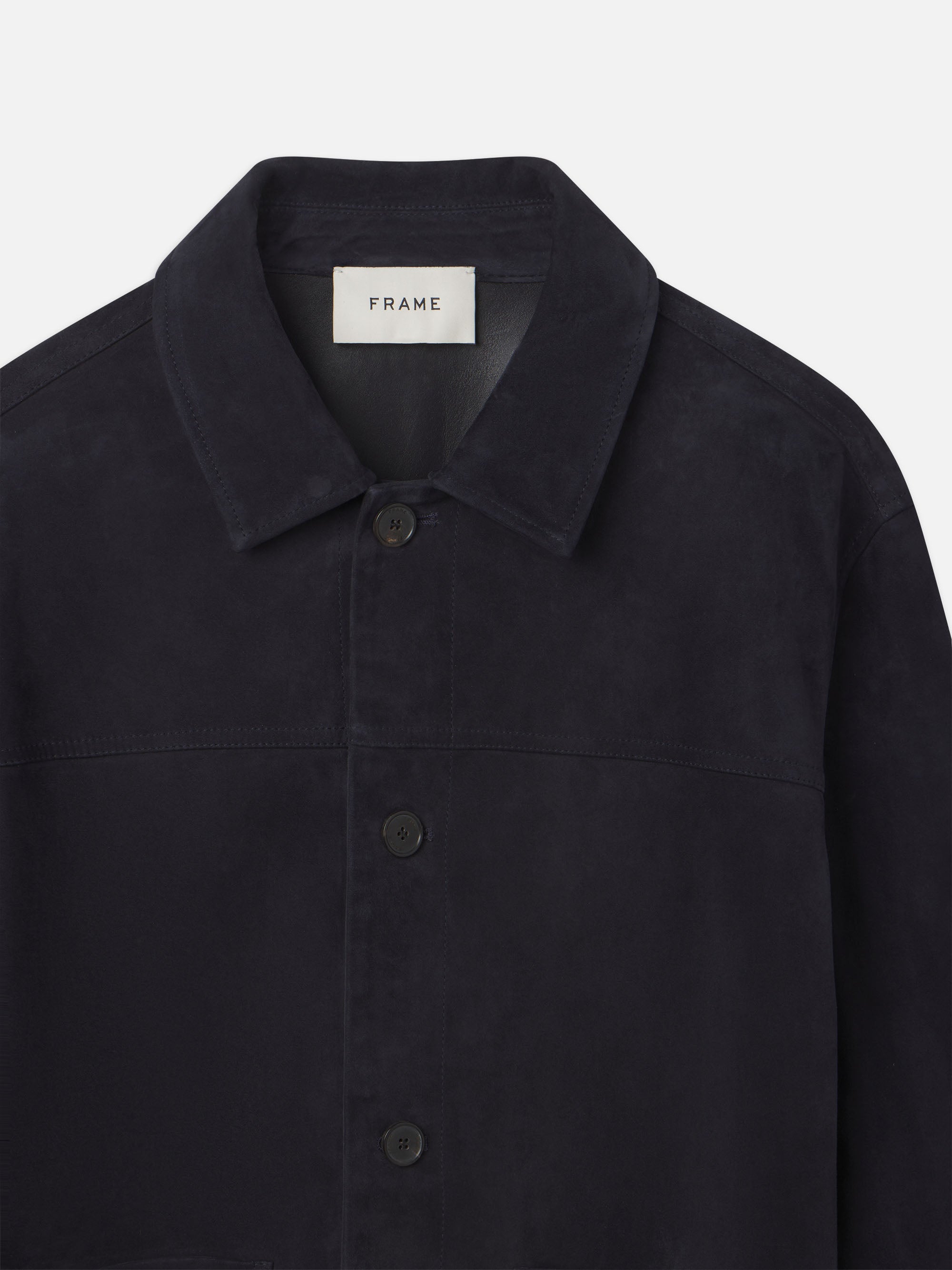 Premium Unlined Suede Chore Coat for Men - Dark Navy Blue | Lightweight & Stylish Jacket for Casual Wear & Outdoor Activities