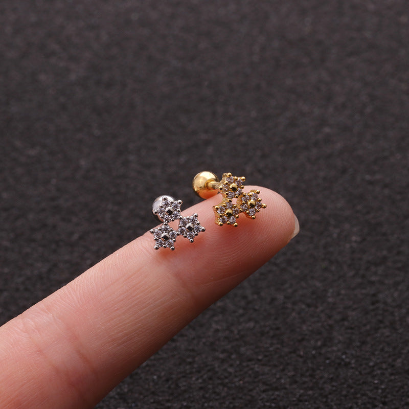 16G Small Tower Heart Upper Lobe Piercings - Dainty Cartilage Earrings for Women | Perfect for Everyday Wear, Date Nights & Special Occasions | HSPJ1985