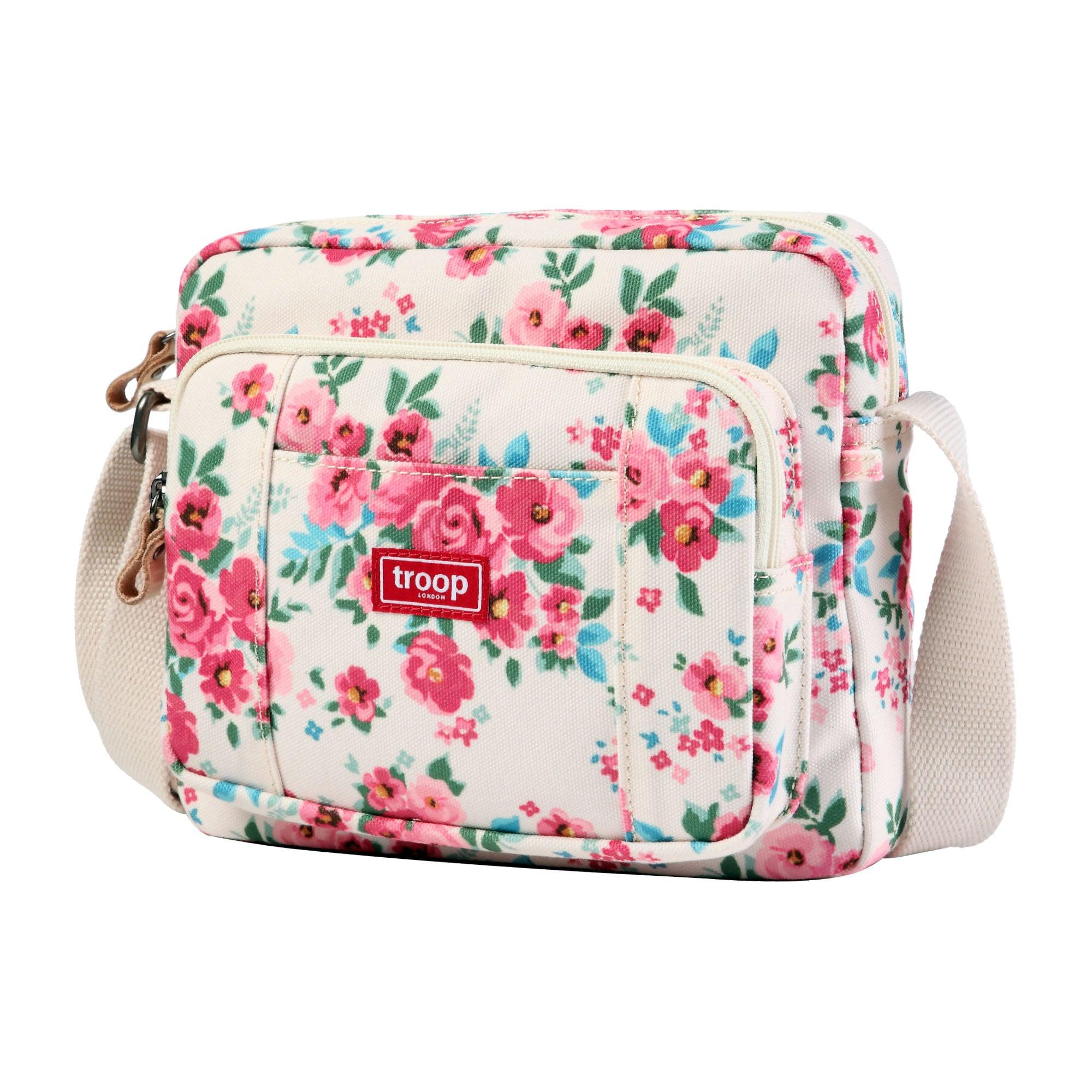 Troop London Classic Canvas Crossbody Bag for Women & Men - Stylish & Durable Shoulder Bag for Travel, Work & Everyday Use