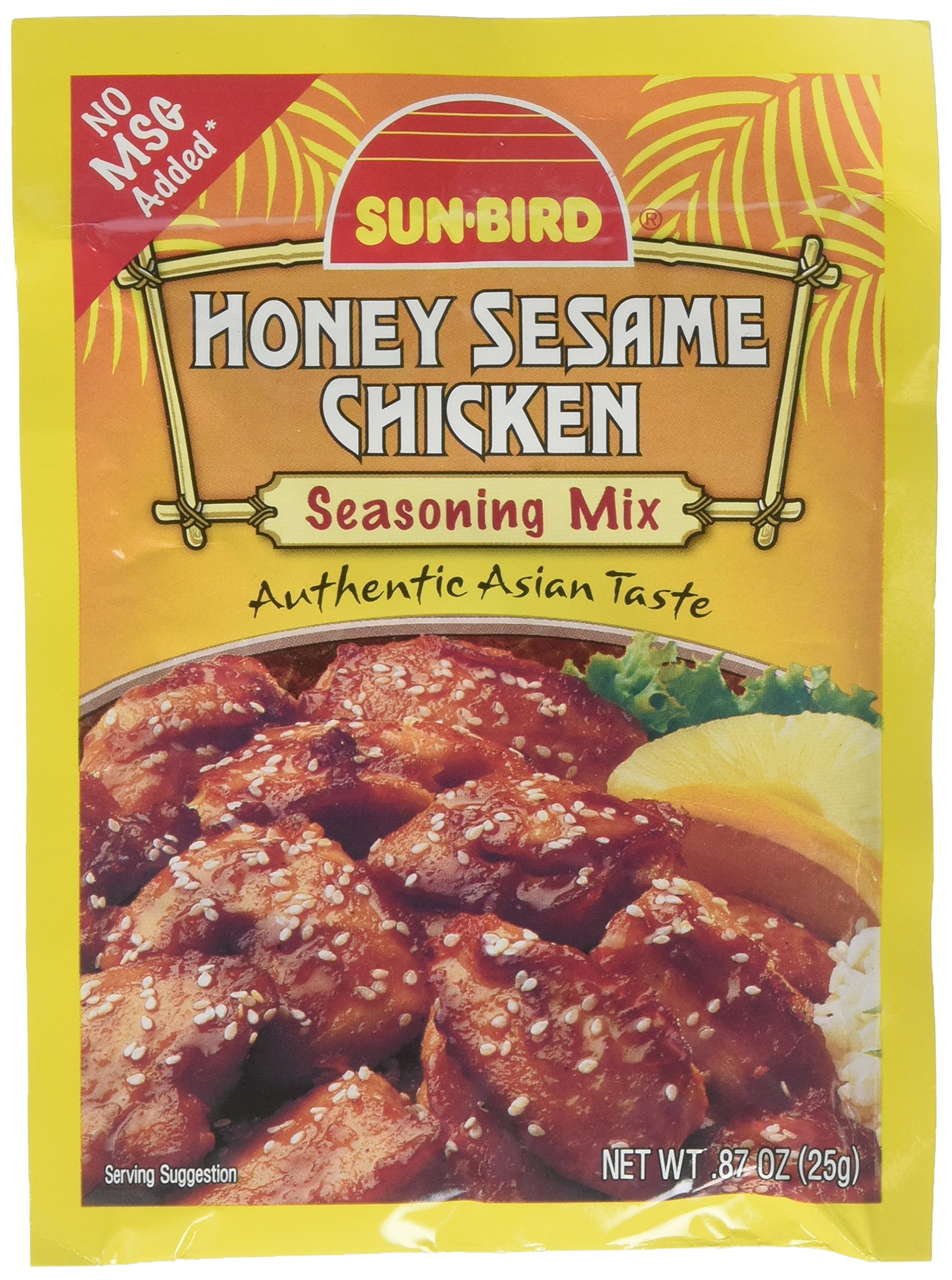Honey Sesame Chicken Seasoning Mix Packets - Authentic Asian Chicken Recipe - 0.88oz Each (4-Pack) - Perfect for Stir Fry, Meal Prep & Quick Dinners