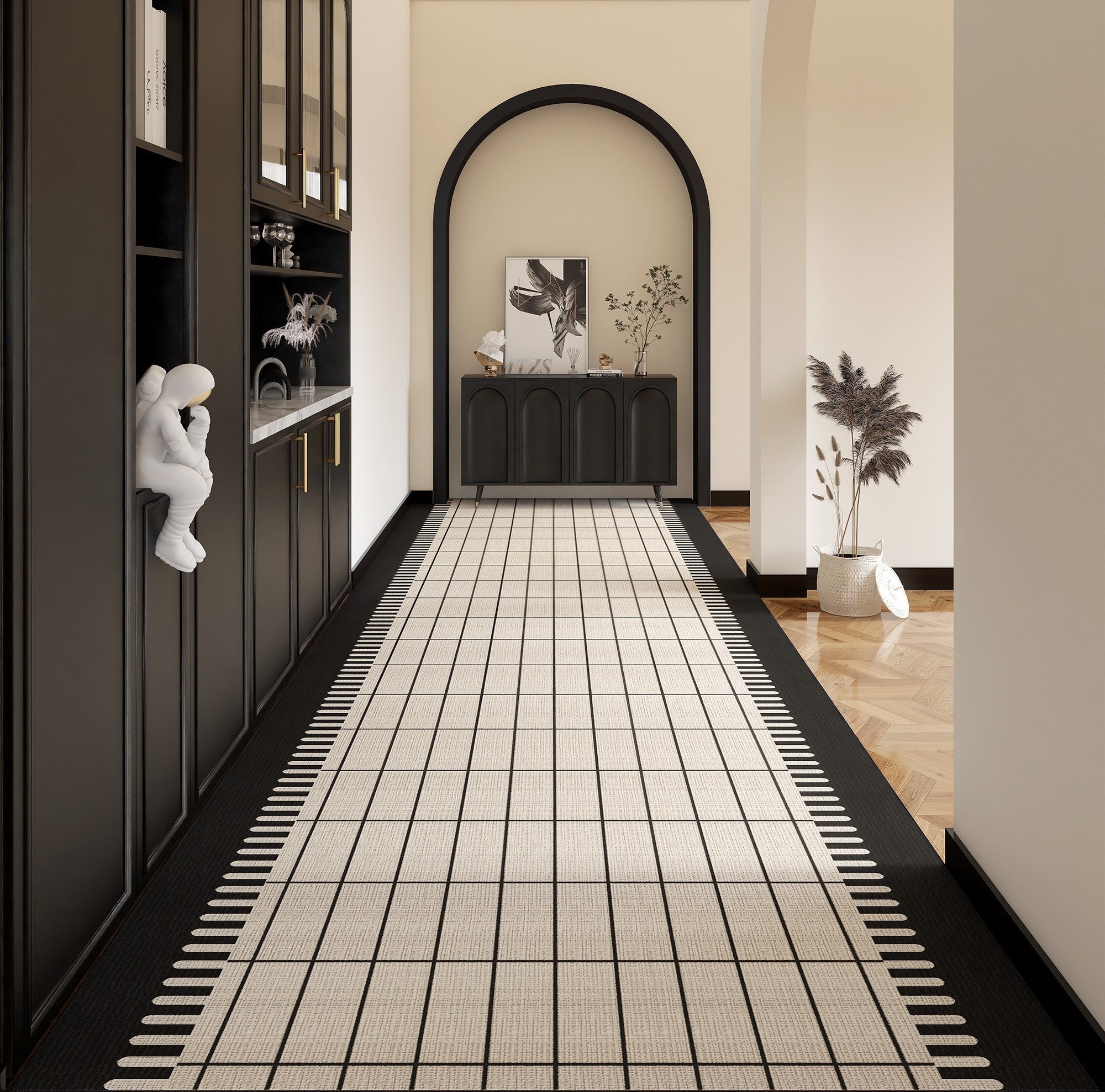 Extra Long Hallway Runner Rugs - Non-Slip Narrow Entryway Carpet for Modern Homes | Perfect for High Traffic Areas, Foyers & Long Corridors