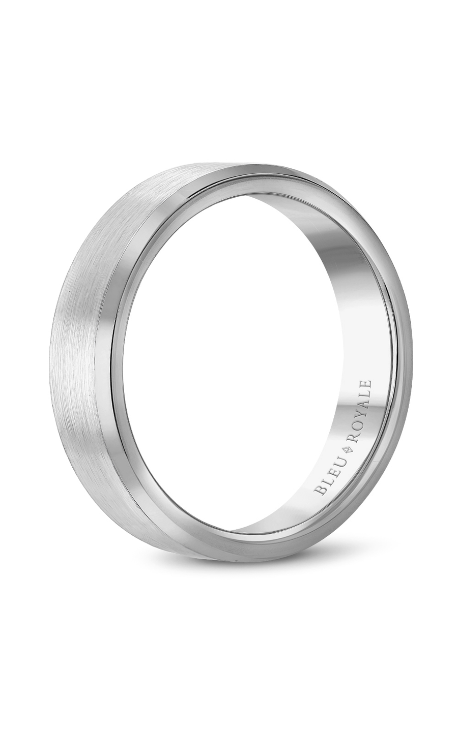 Bleu Royale Men's Wedding Band RYL 023W55 - 14K Gold Plated Tungsten Ring for Grooms, Engagements & Anniversaries - Perfect for Formal Occasions, Proposals & Special Events