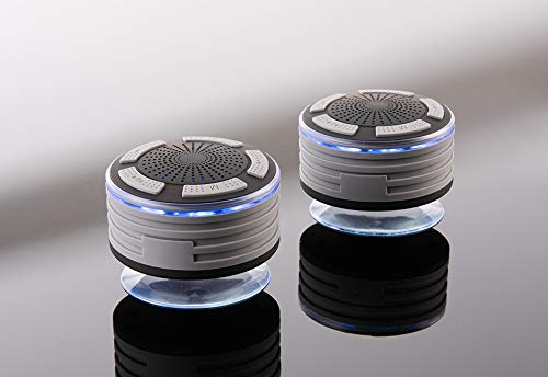 Premium Surround Sound Shower System (2-Pack) - Wireless Bluetooth Speaker for Bathroom, Pool & Outdoor Use - Waterproof Showerhead with HD Audio for Ultimate Relaxation