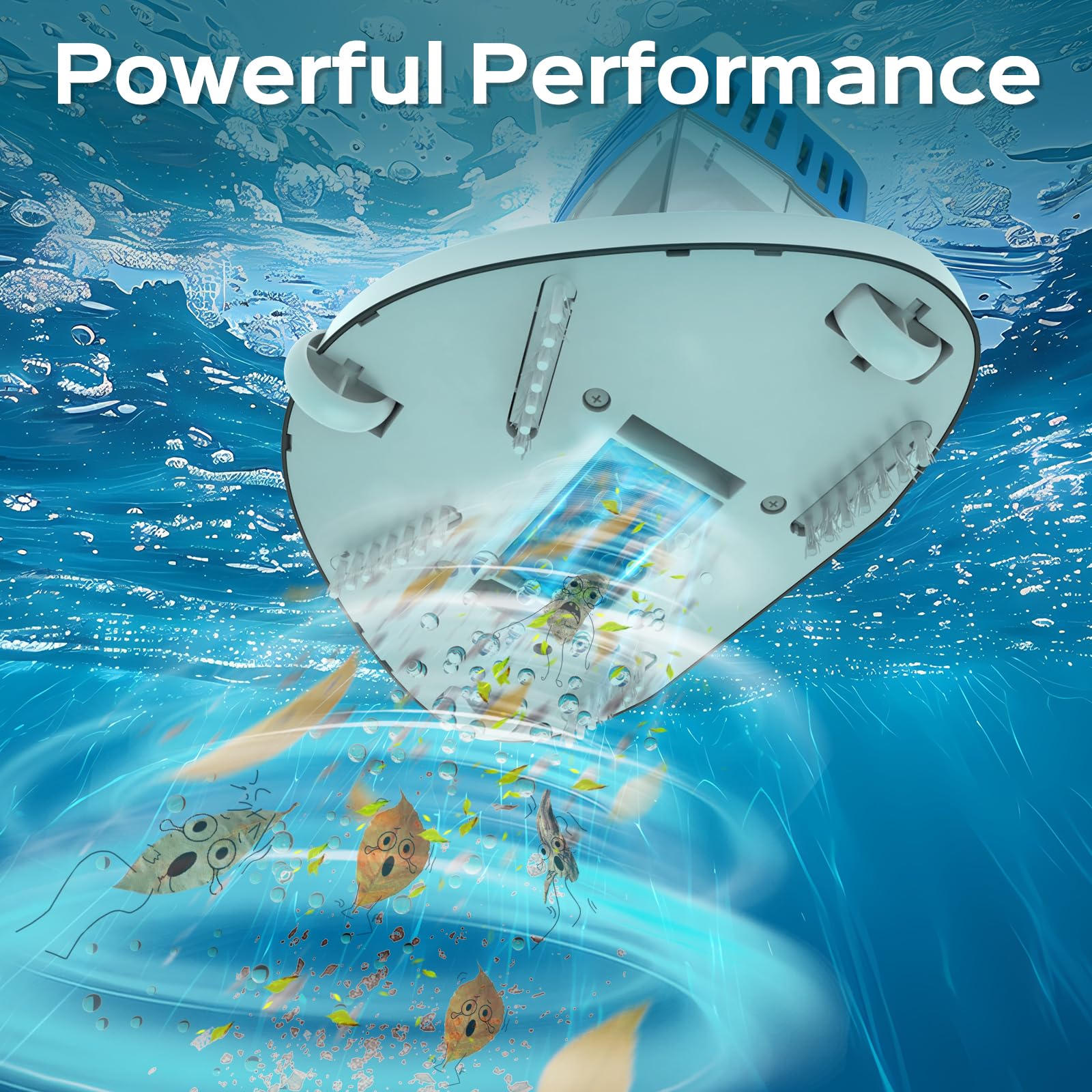 2024 Upgraded Cordless Handheld Pool Vacuum Cleaner with Telescopic Pole - 60 Mins Runtime for Deep Cleaning | Perfect for Small Inground & Above Ground Pools, Hot Tubs, Spas | Ideal for Quick Pool Maintenance & Spa Cleaning