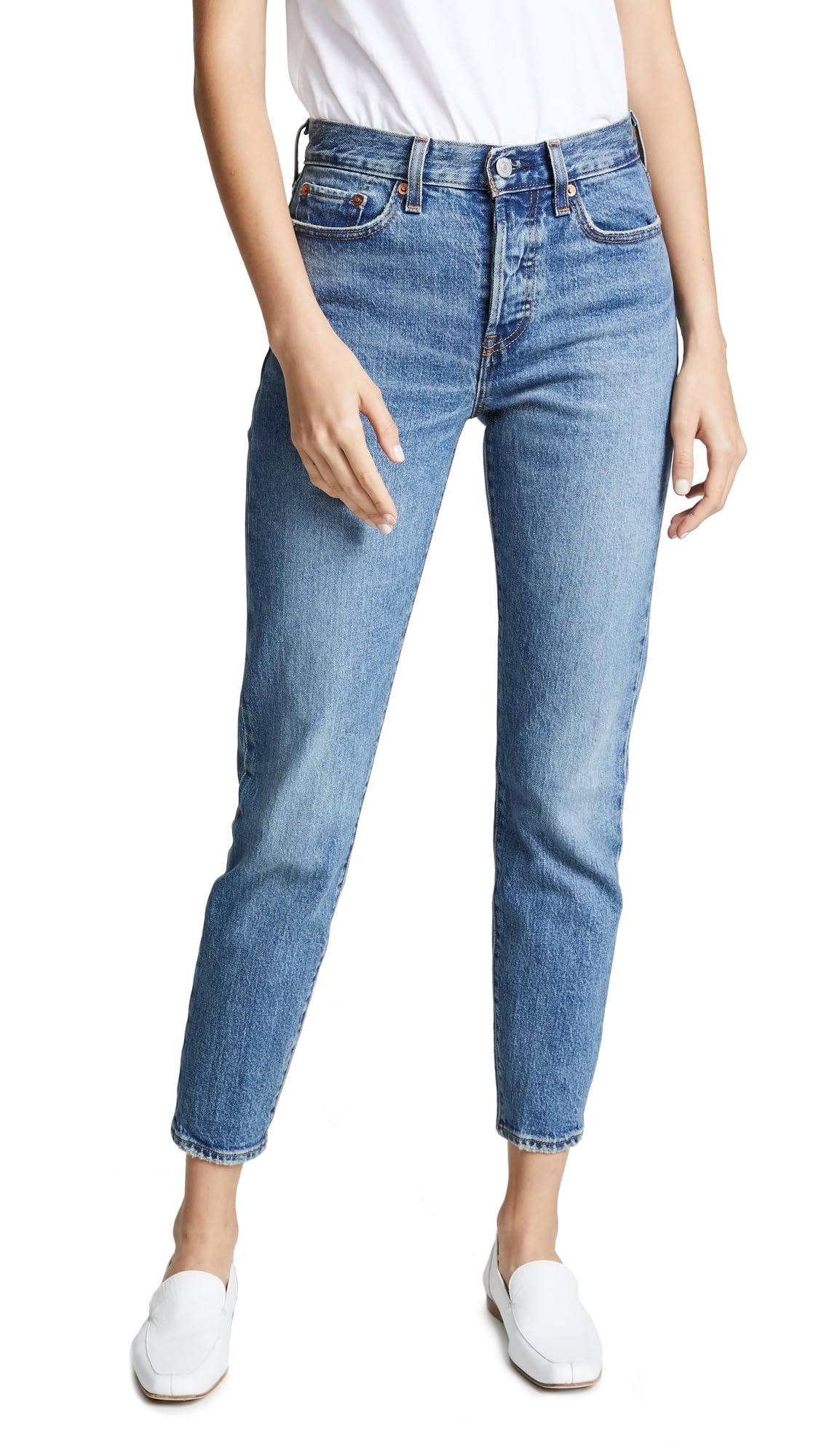 Levi's Women's Premium Wedgie Icon Fit High Waist Jeans - Vintage Denim Pants for Casual Wear & Night Out