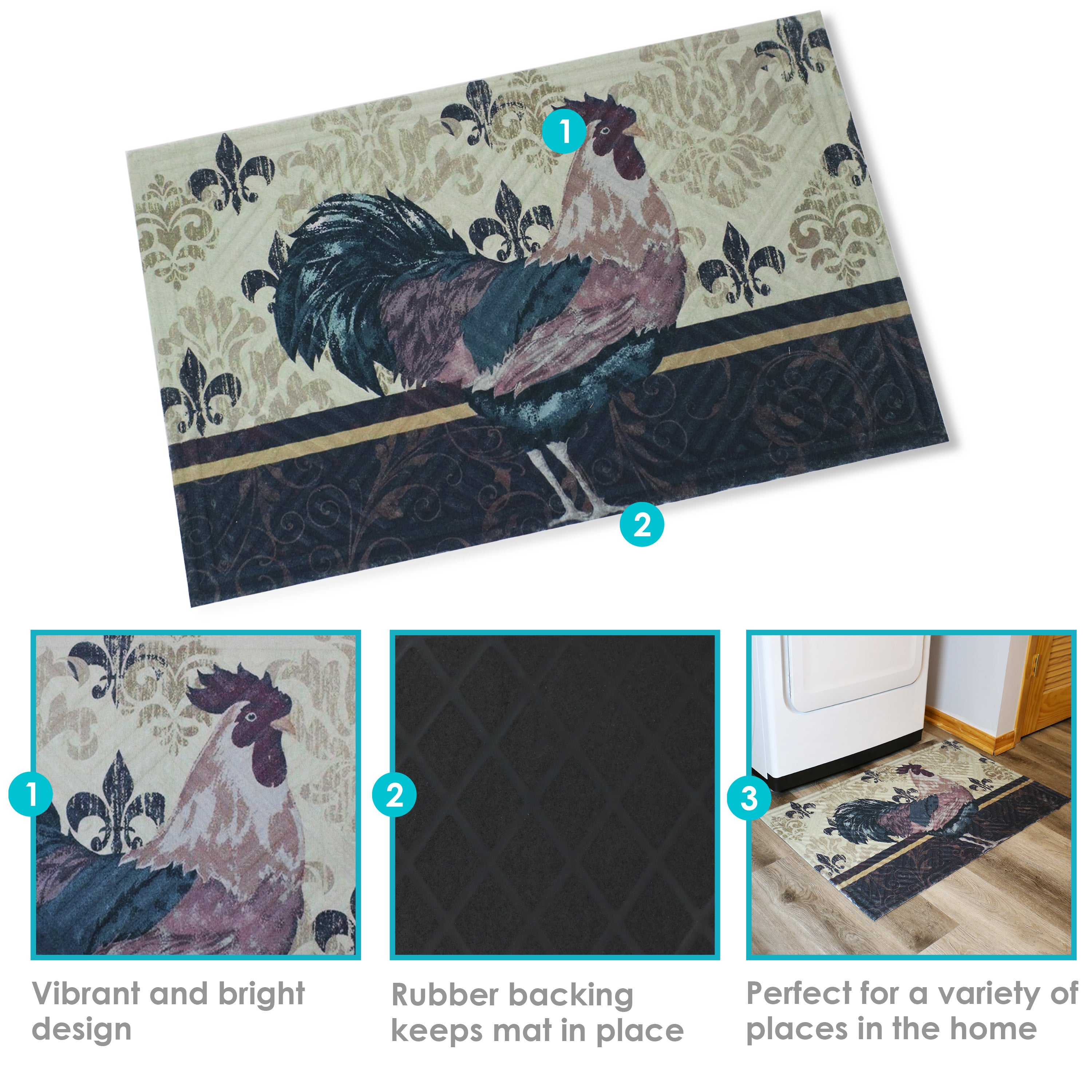 SunnyDaze Decorative Kitchen Floor Mat - 23