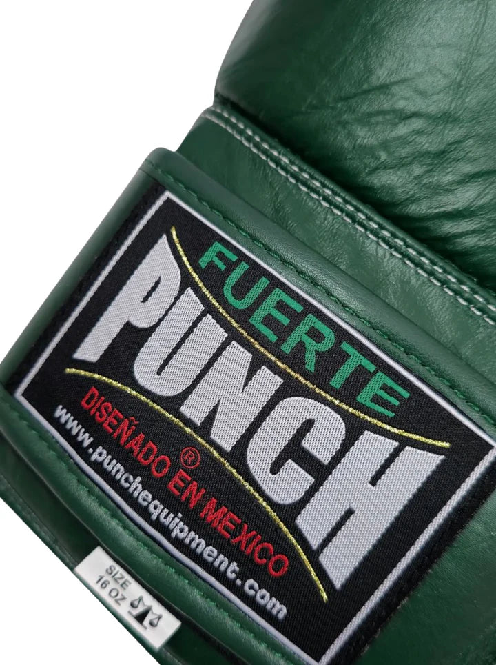 Premium Mexican™ ULTRA VENGANZA Boxing Gloves - Green - Professional Training & Sparring Gear for MMA, Kickboxing & Fitness Workouts