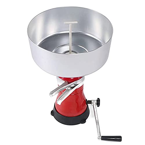 12L Manual Cream Centrifuge Separator - Adjustable Speed Fresh Milk Skimmer for Camel, Goat & Cow Milk | Perfect for Homemade Cheese, Yogurt & Dairy Processing