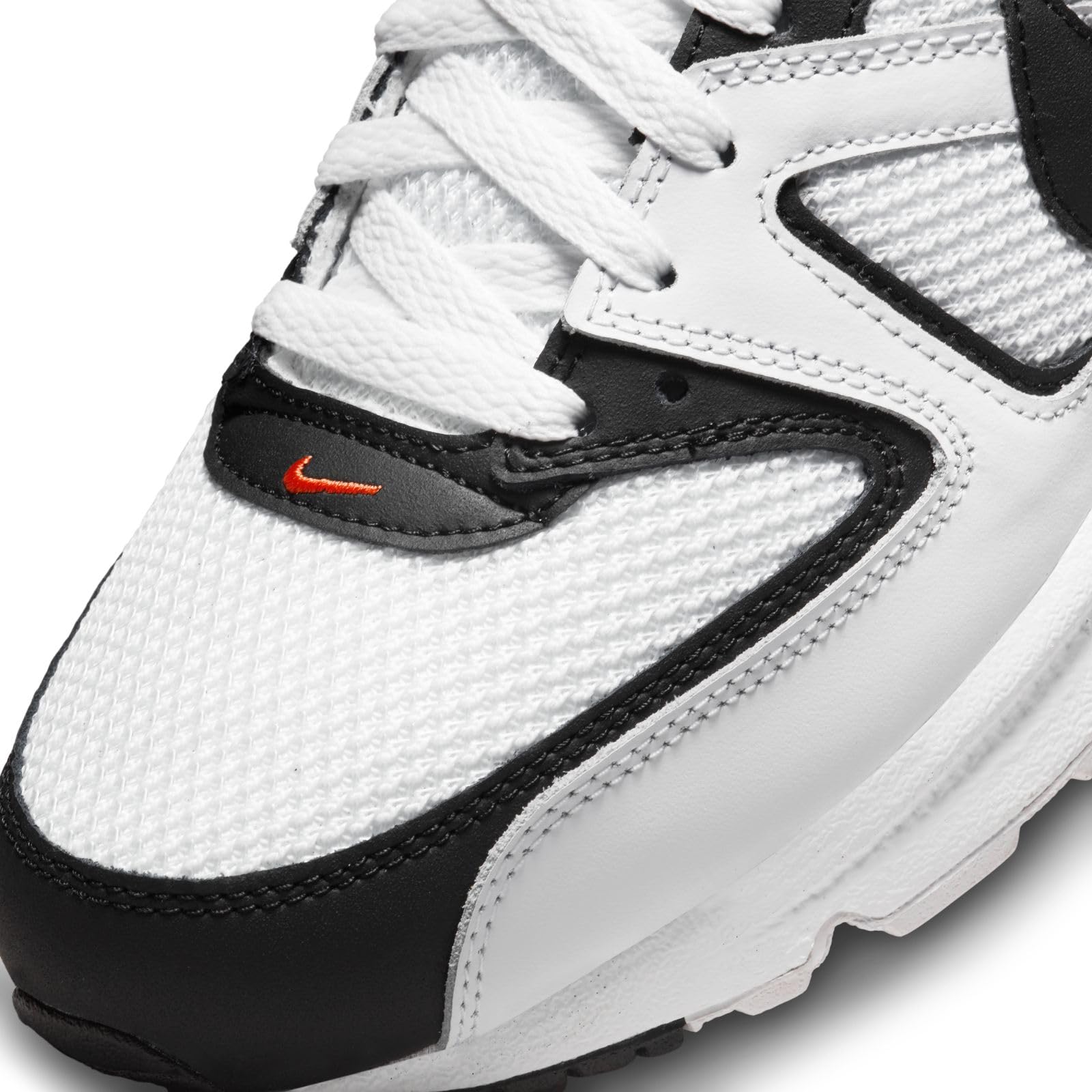Nike Air Max Command Men's Running Shoes - Size 11.5 UK (White/Black/Max Orange) | Comfortable Athletic Sneakers for Jogging, Gym & Casual Wear