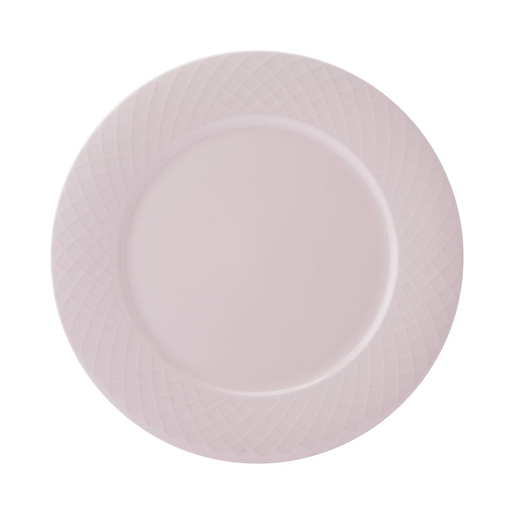 Trellis Pink 12-Piece Dinnerware Set - Service for 4 People - Elegant Porcelain Plates, Bowls & Mugs - Perfect for Family Dinners, Parties & Everyday Use