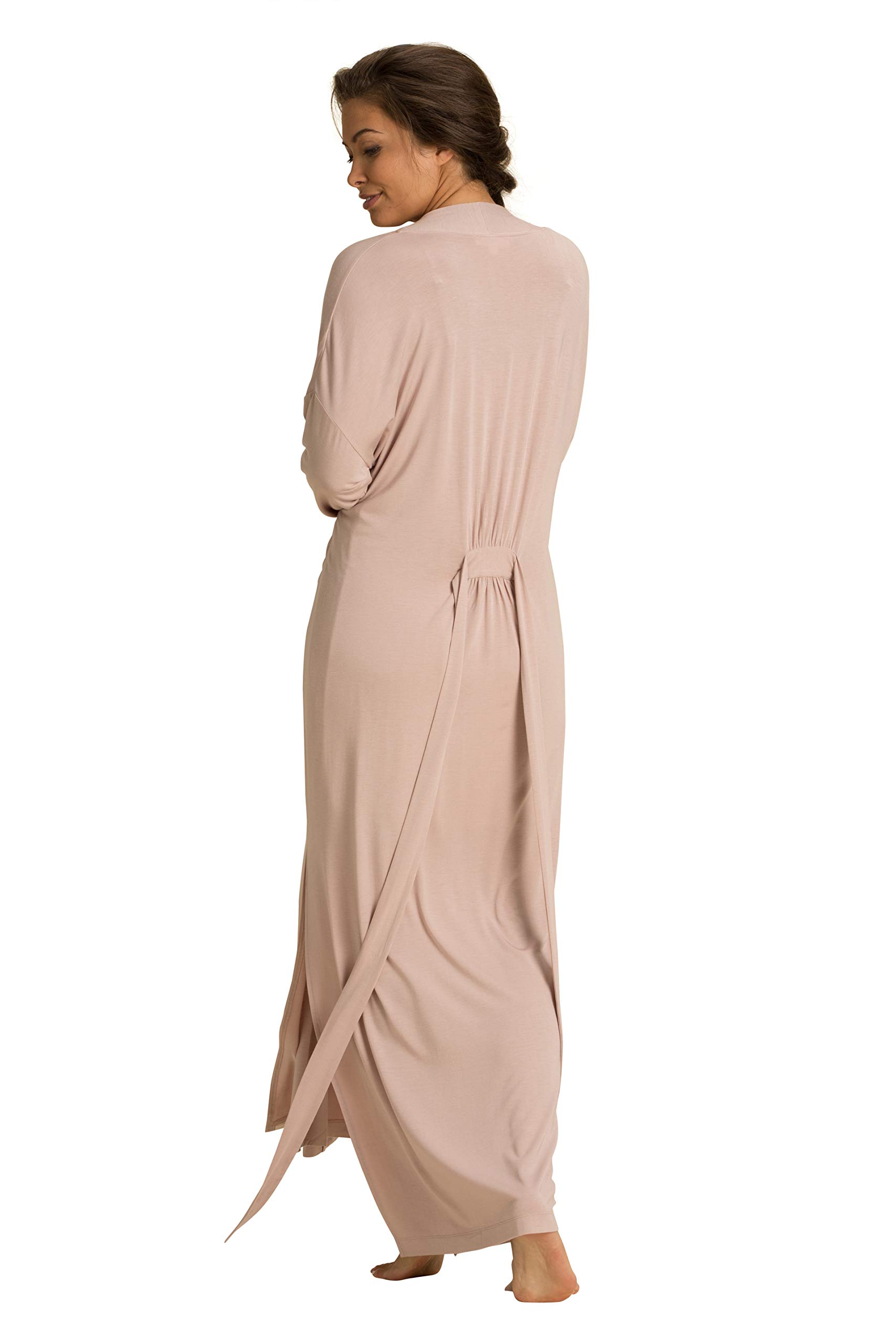 Barefoot Dreams Luxe Milk Jersey Women's Duster Robe - Soft Lightweight Kimono Cover Up for Spa, Poolside, Beach & Lounge Wear